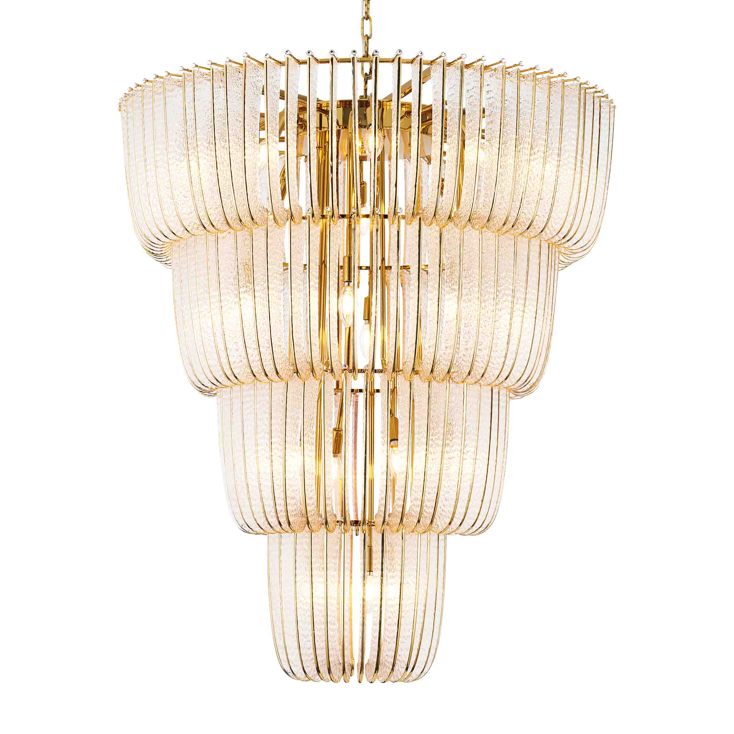 Shahi 29-light Chandelier in Titanium Gold