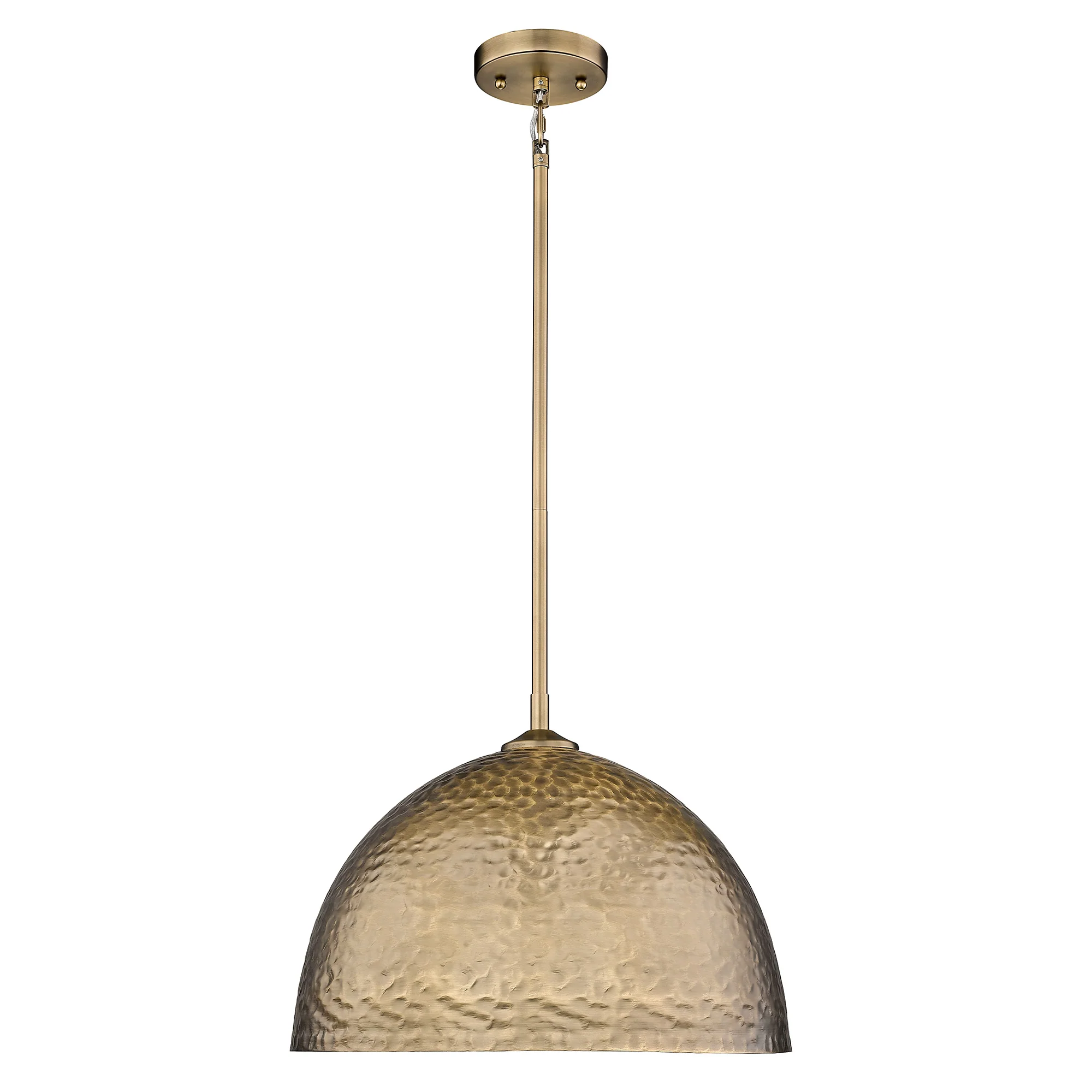 Shepard 1-light Pendant in Modern Brass and Modern Brass shade - Image 2