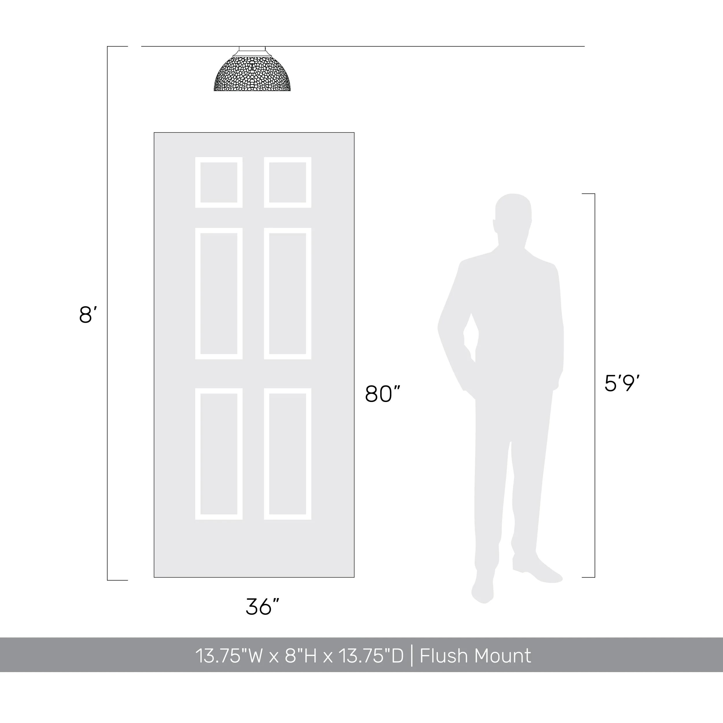 Shepard 3-light Flush Mount in Modern Brass and Matte White shade - Image 7