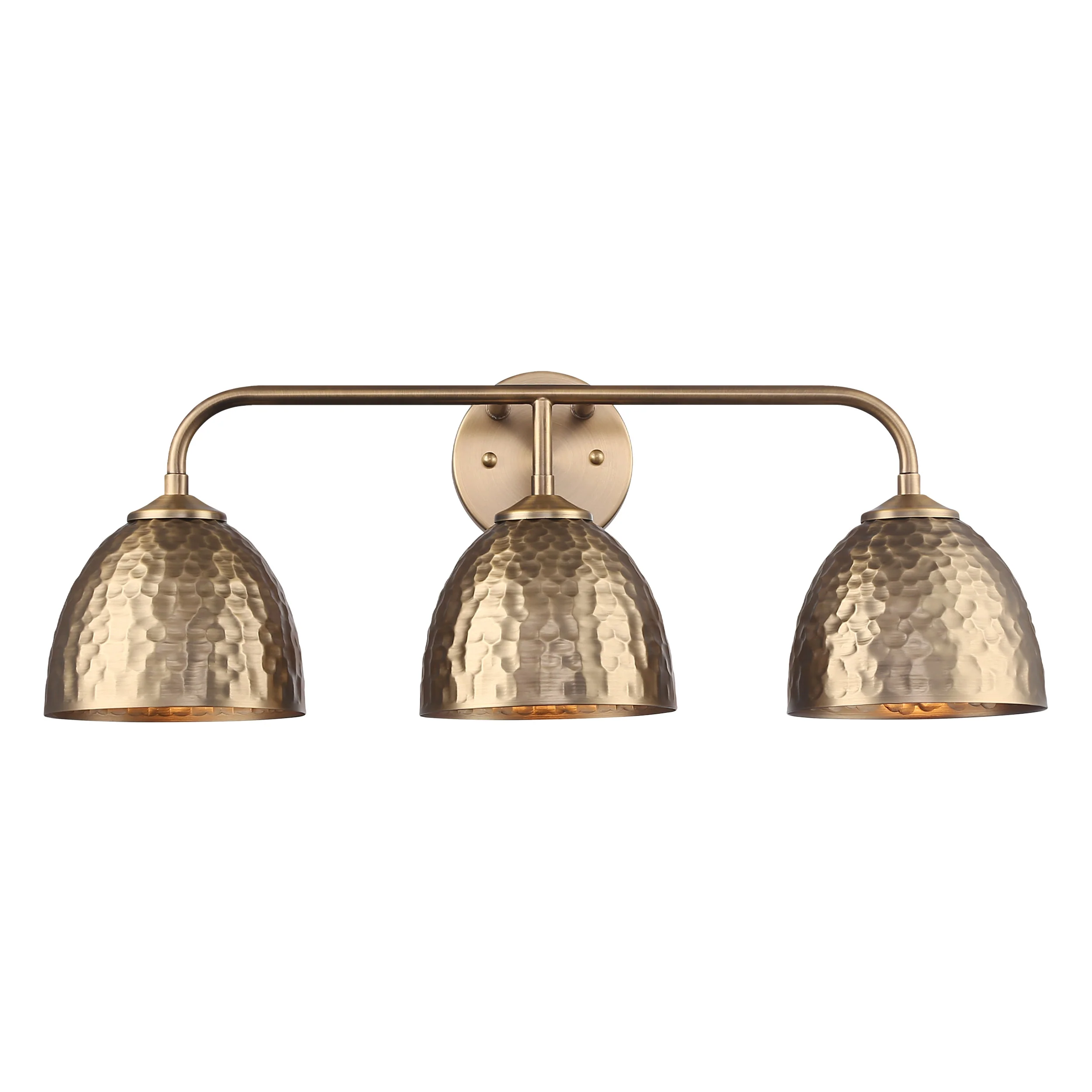 Shepard 3-light Vanity in Modern Brass and Modern Brass shade - Image 2