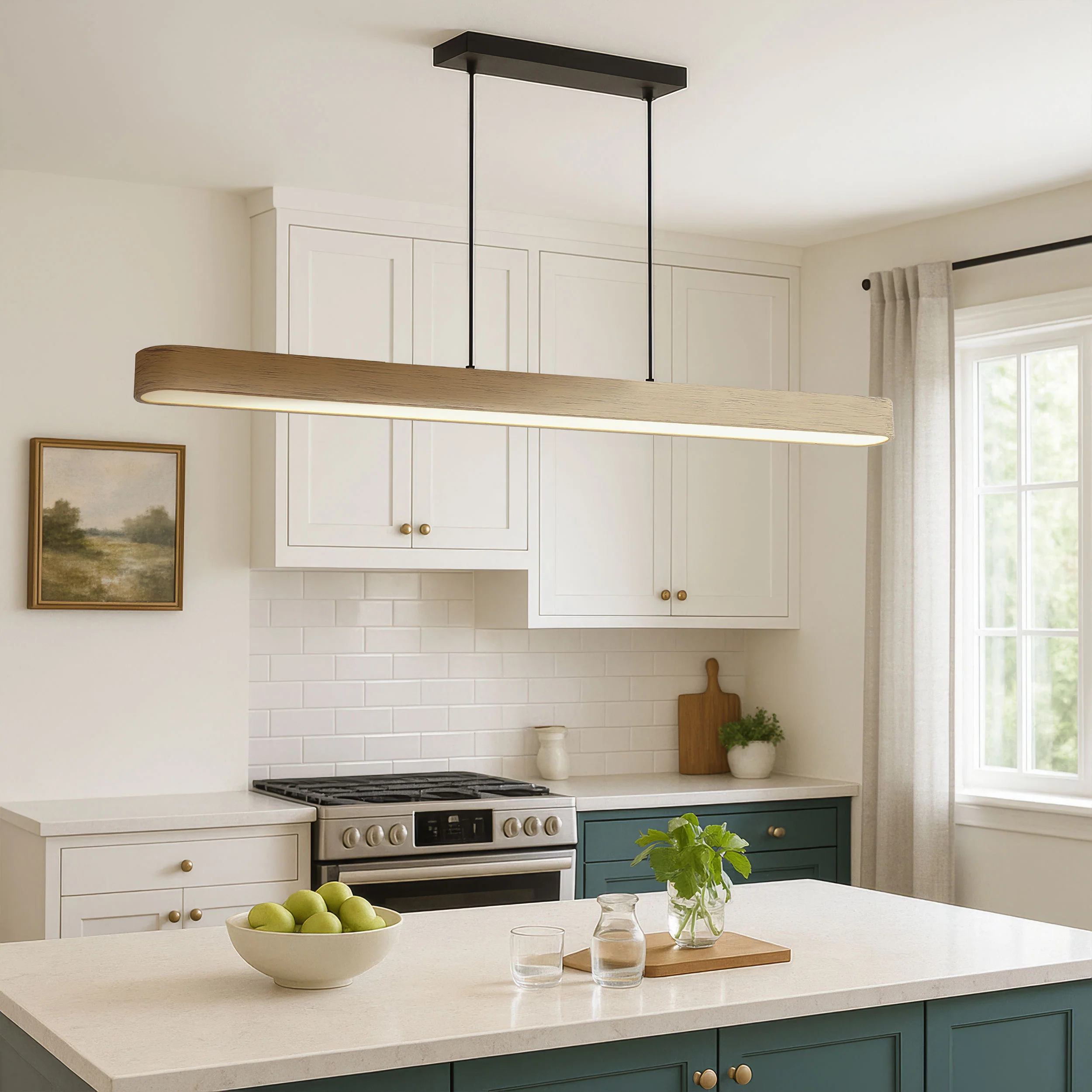 Silva Integrated LED Pendant in Driftwood - Image 9