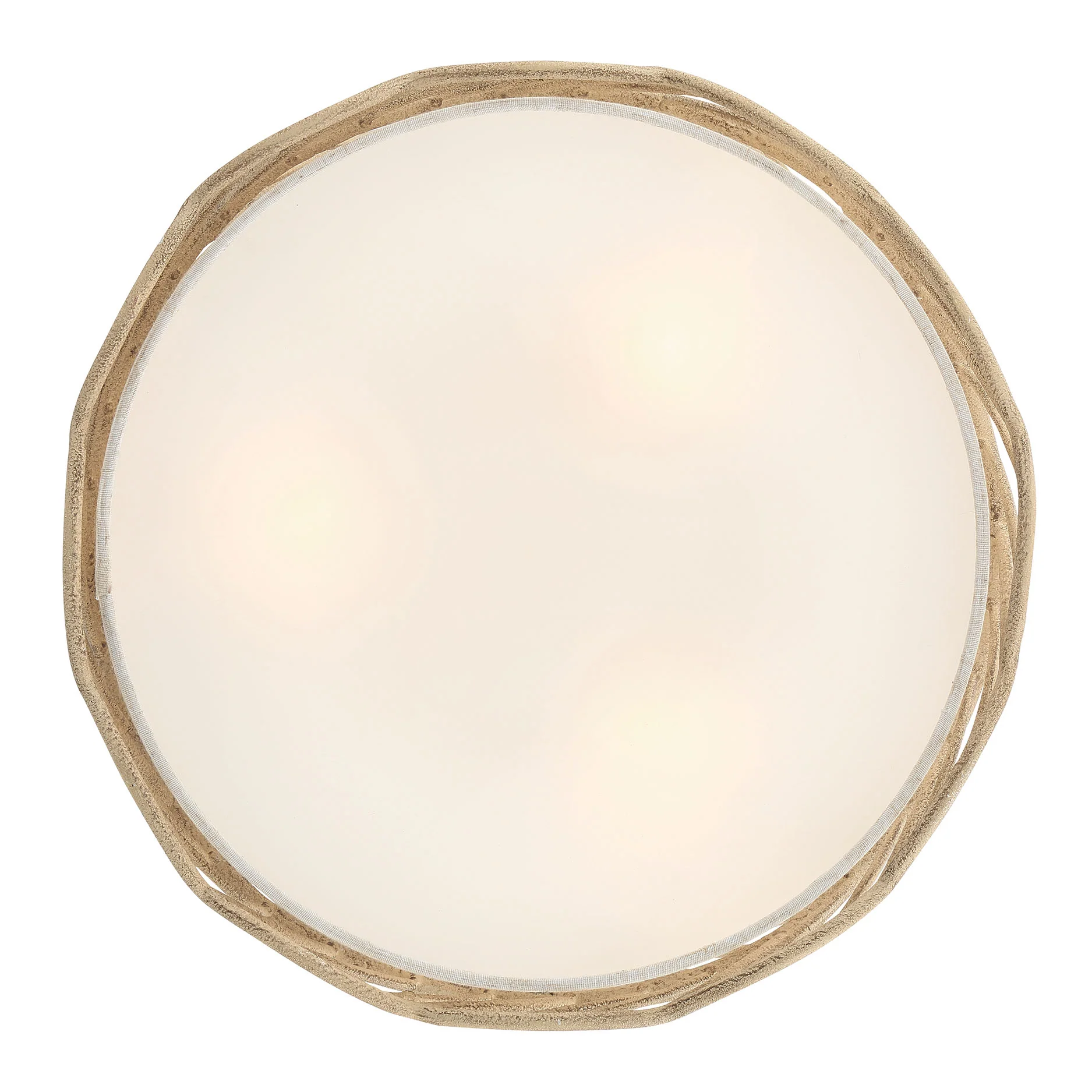Simbolo 3-light Semi-Flush Mount in Almond - Image 6