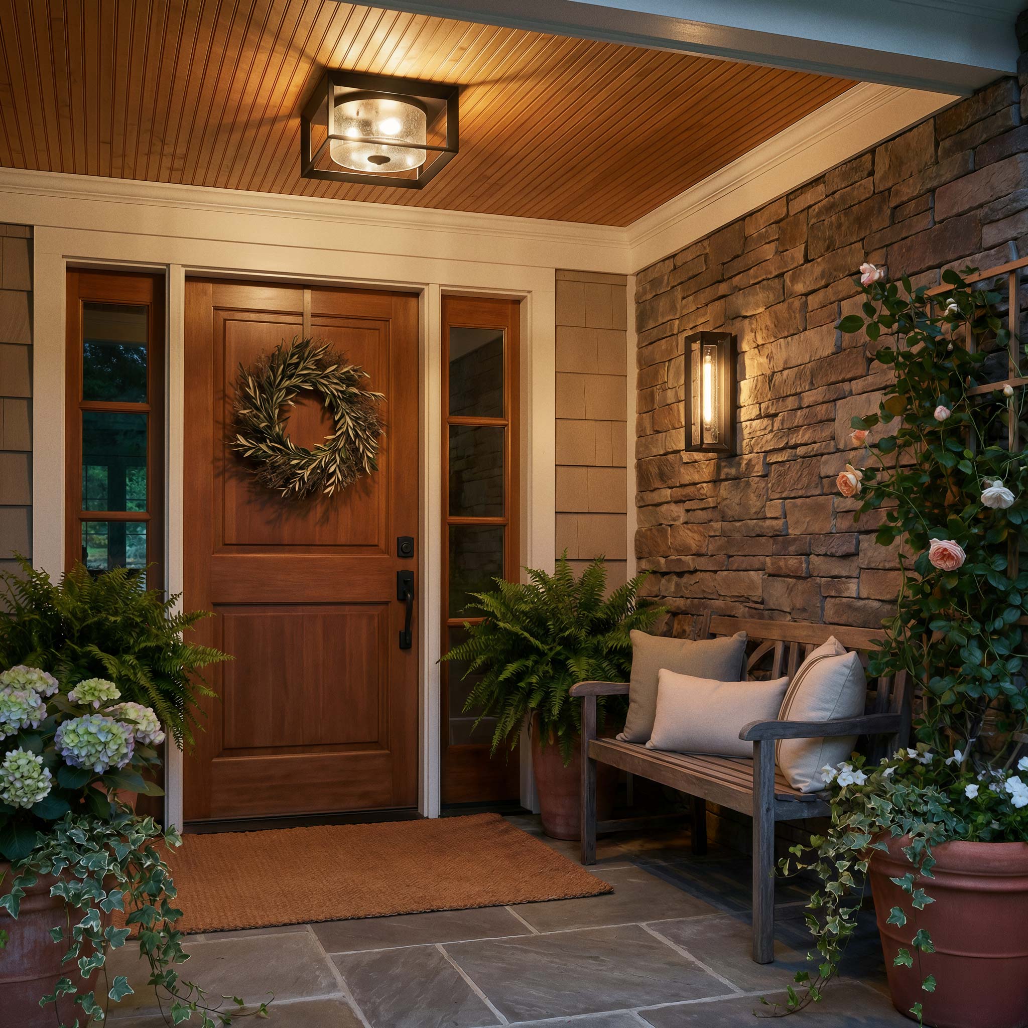 Smyth 1-light Outdoor Wall in Natural White - Image 7