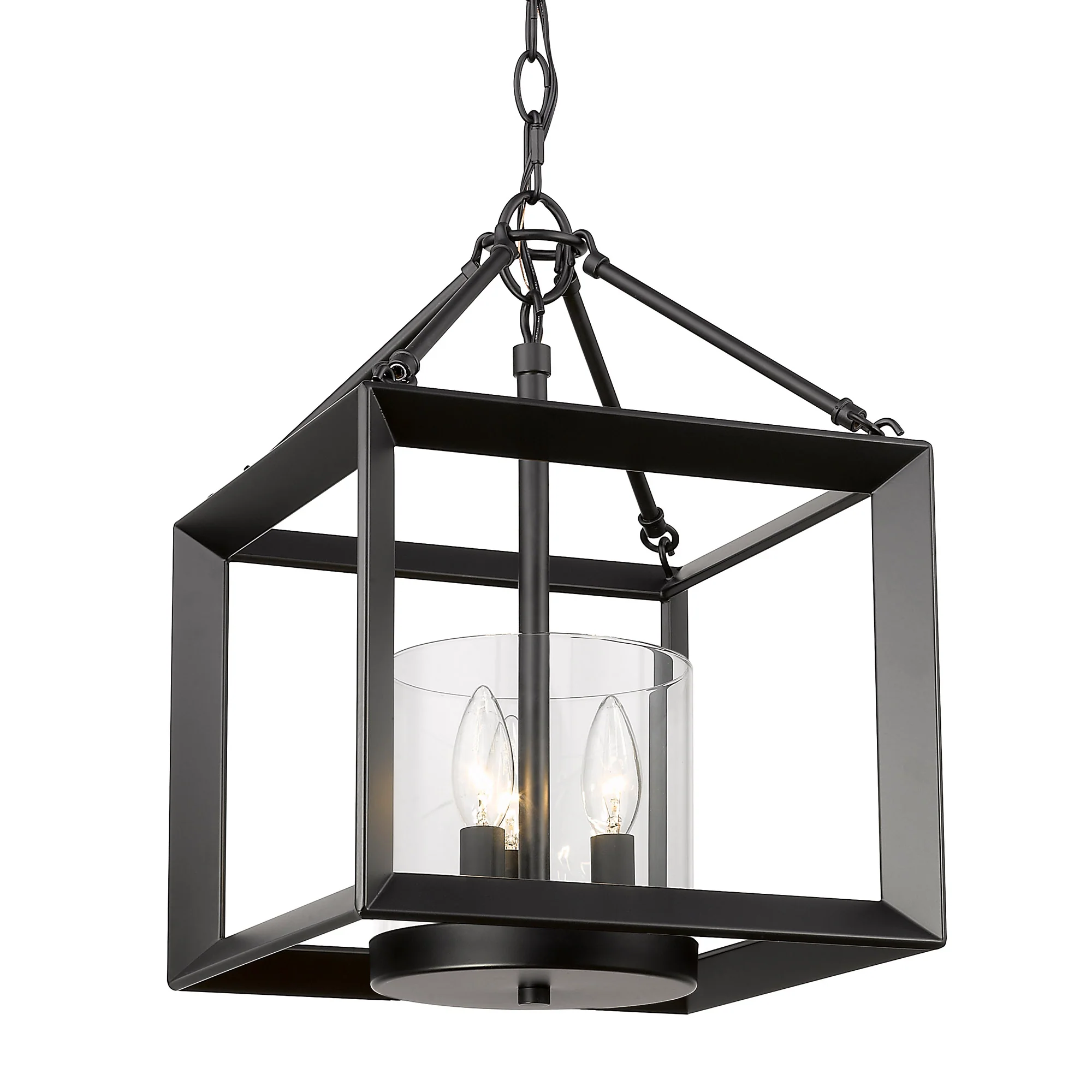 Smyth 3-light Chandelier in Matte Black