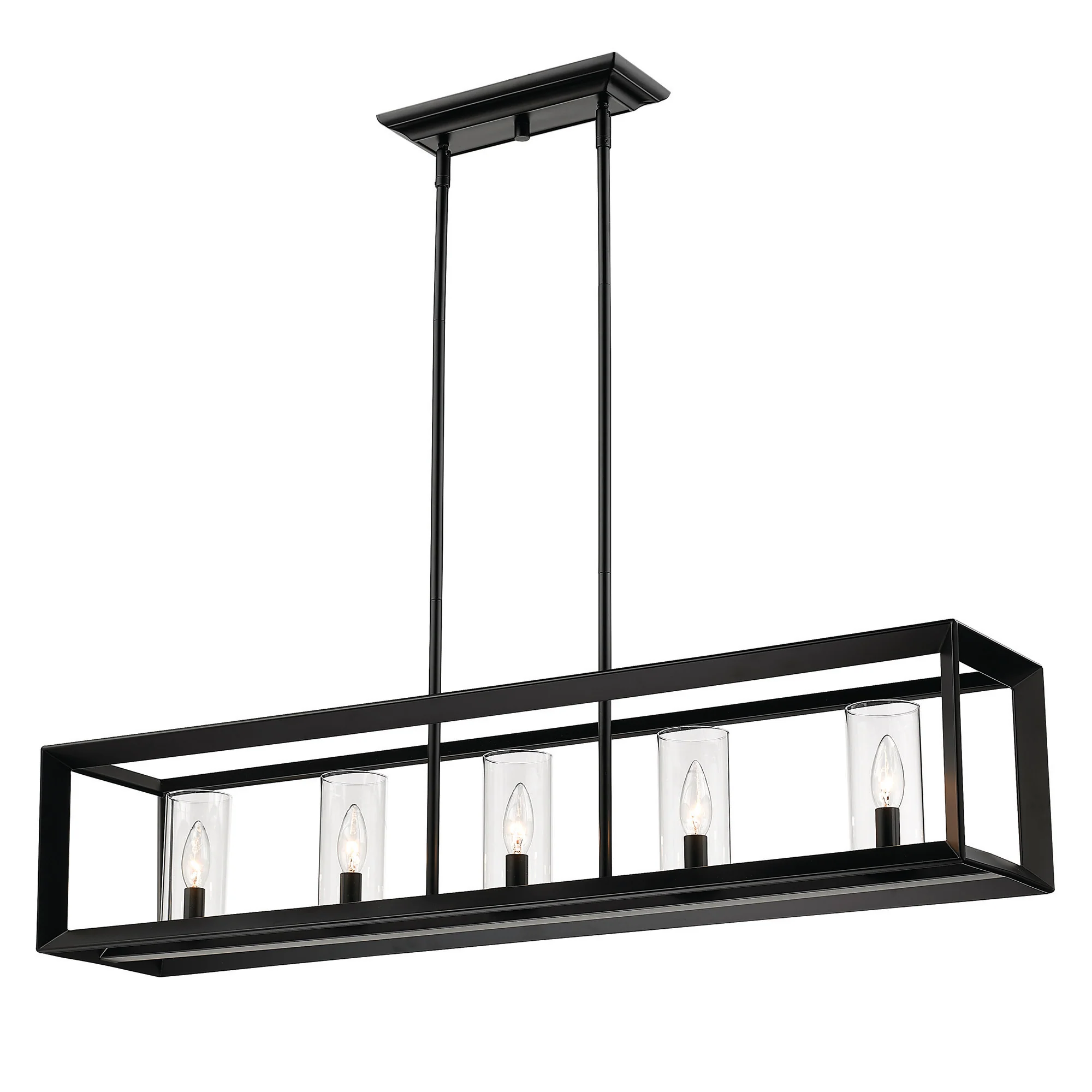 Smyth 5-light Island Light in Matte Black