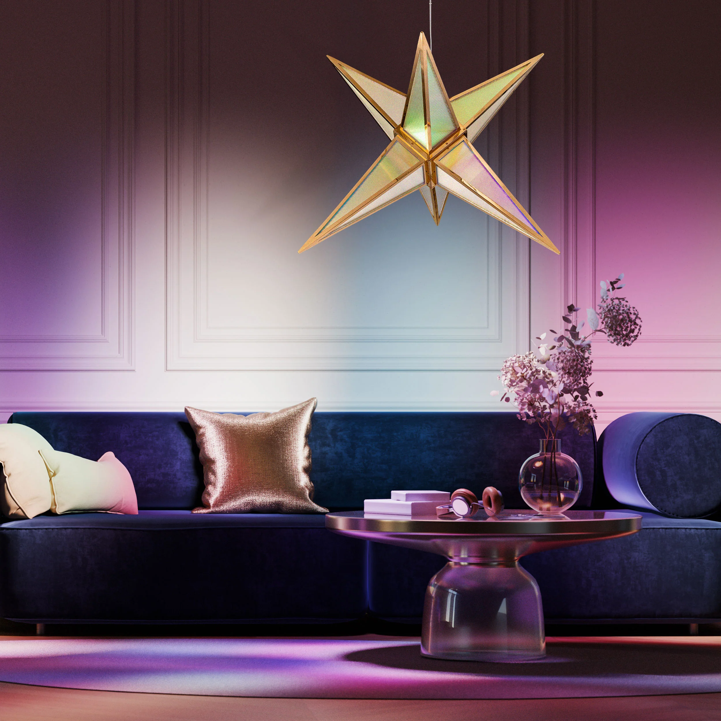Spectrum Integrated LED 29in Pendant in Rose Gold - Image 7