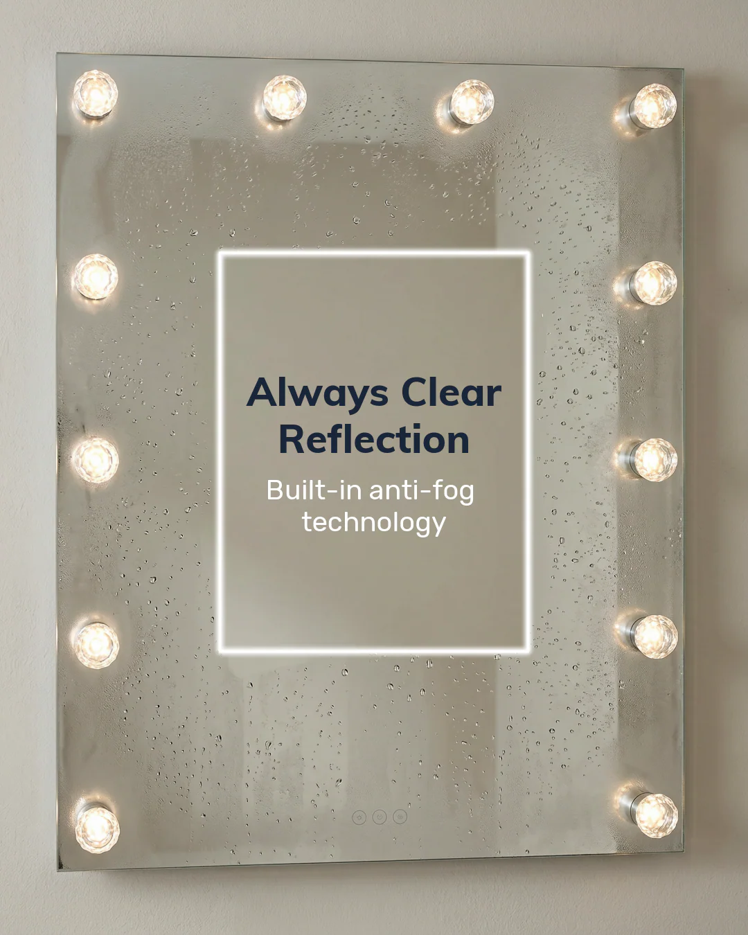 Starlight LED 24in Mirror with Clear Acrylic Globe Diffusers - Image 10