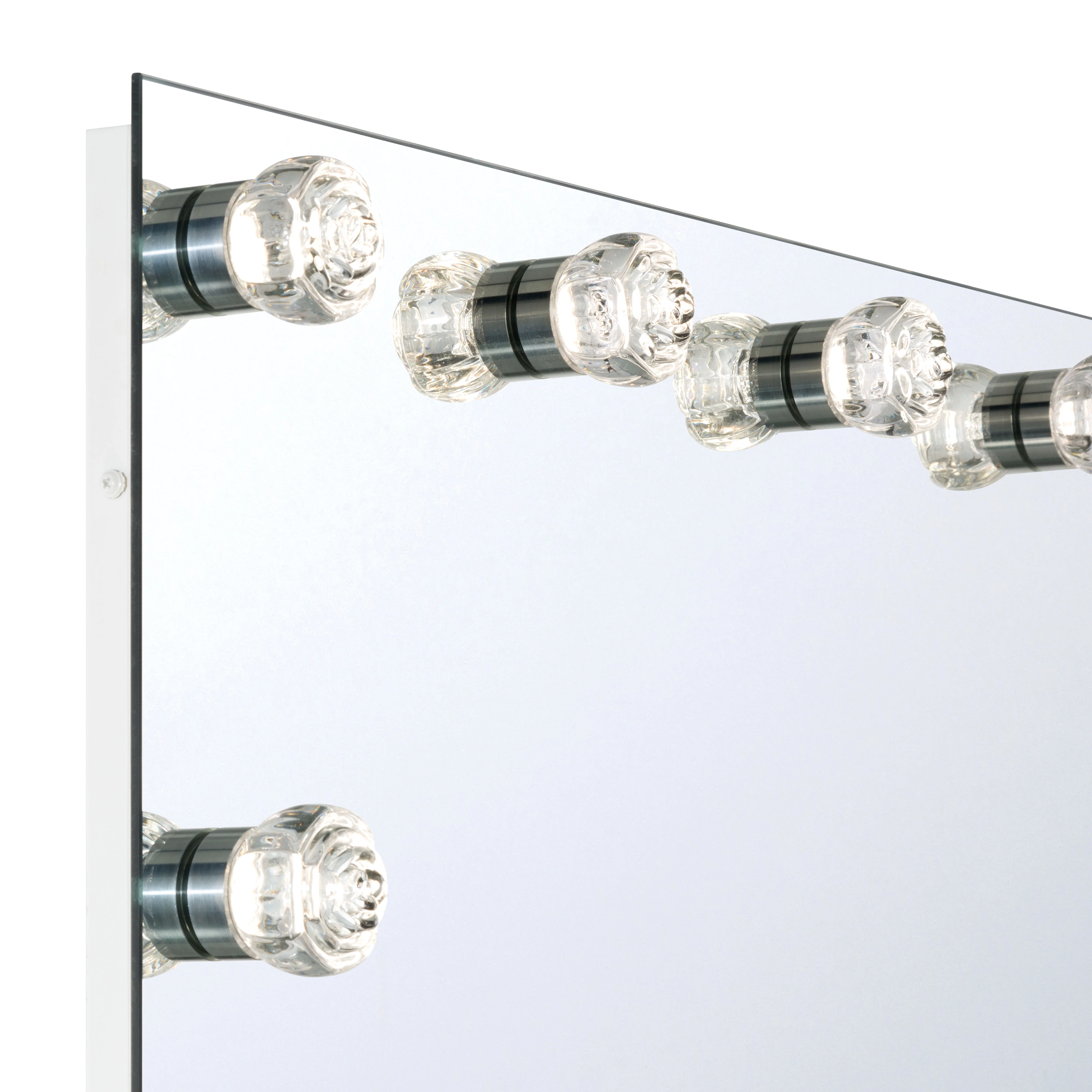 Starlight LED 48in Mirror with Glass Rose Diffusers - Image 5