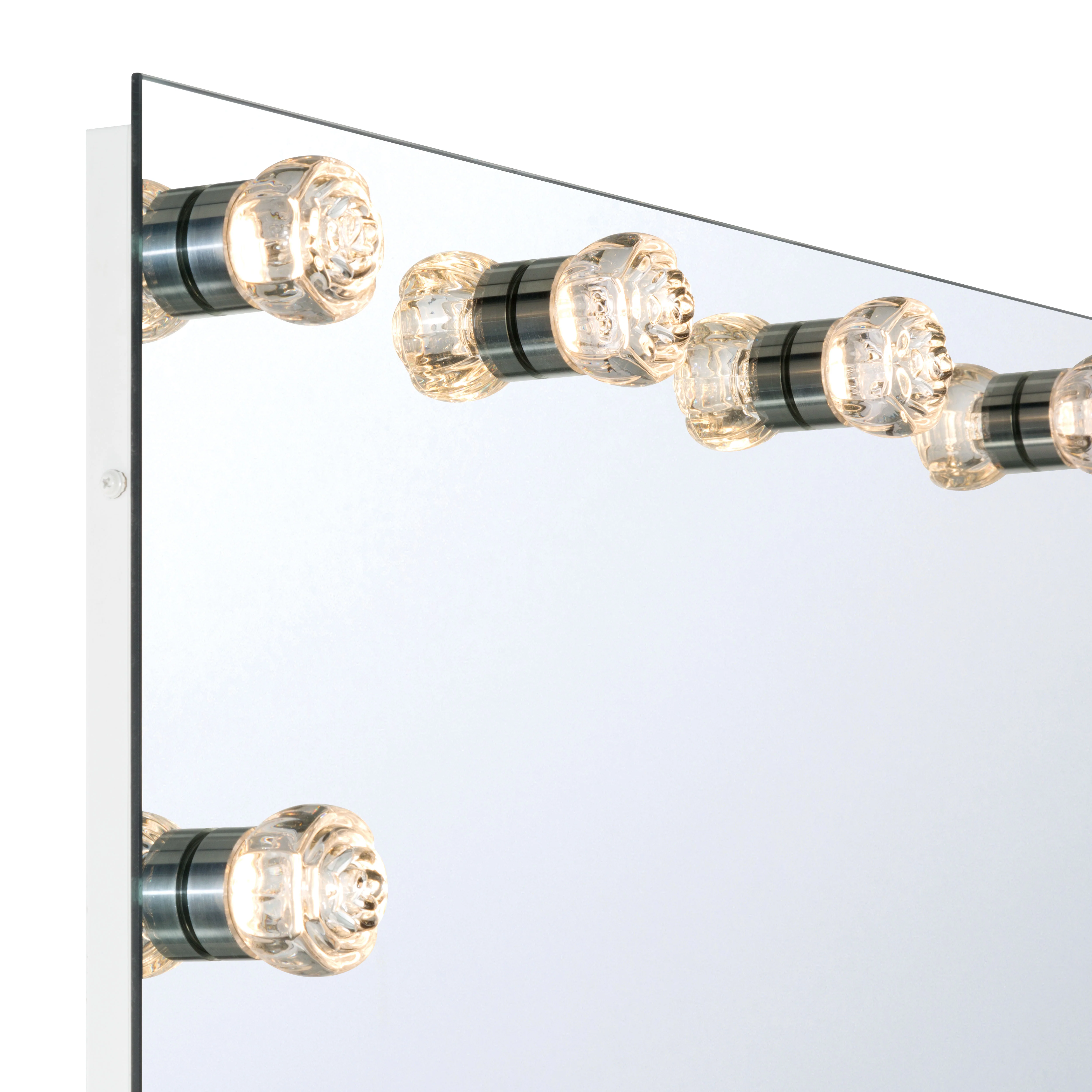 Starlight LED 48in Mirror with Glass Rose Diffusers - Image 6