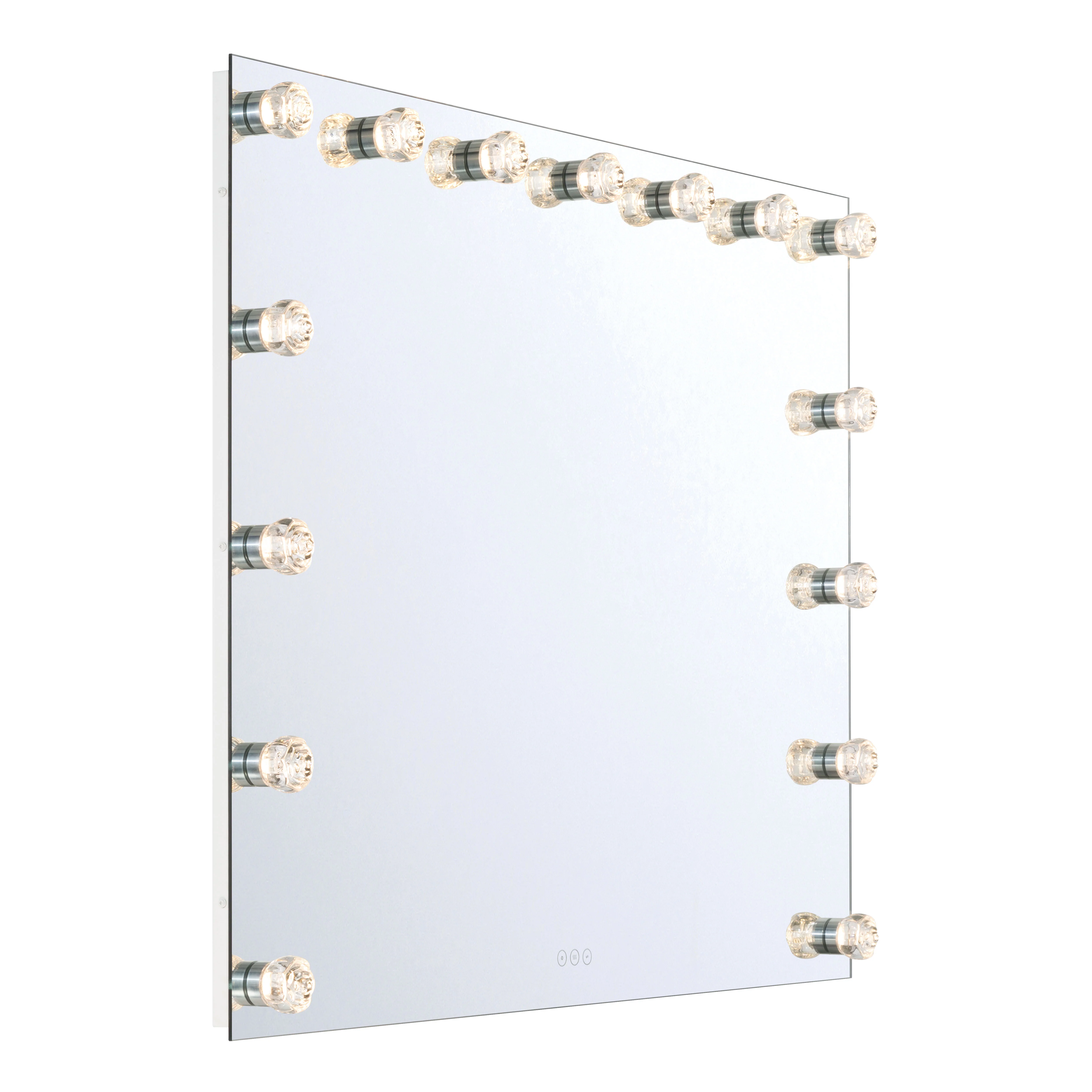 Starlight LED 48in Mirror with Glass Rose Diffusers - Image 3