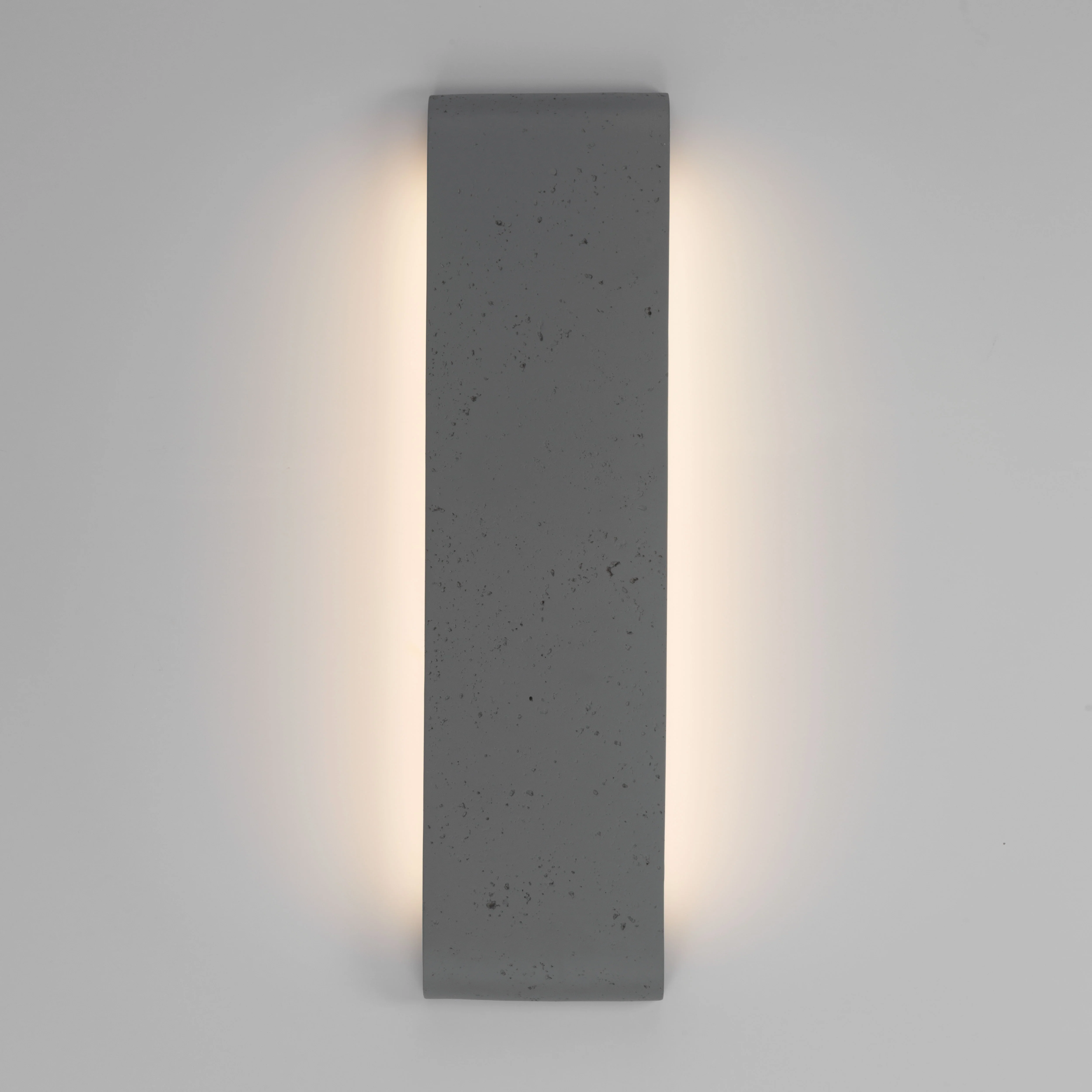 Stela Integrated LED 24in Outdoor Wall in Gray Travertine