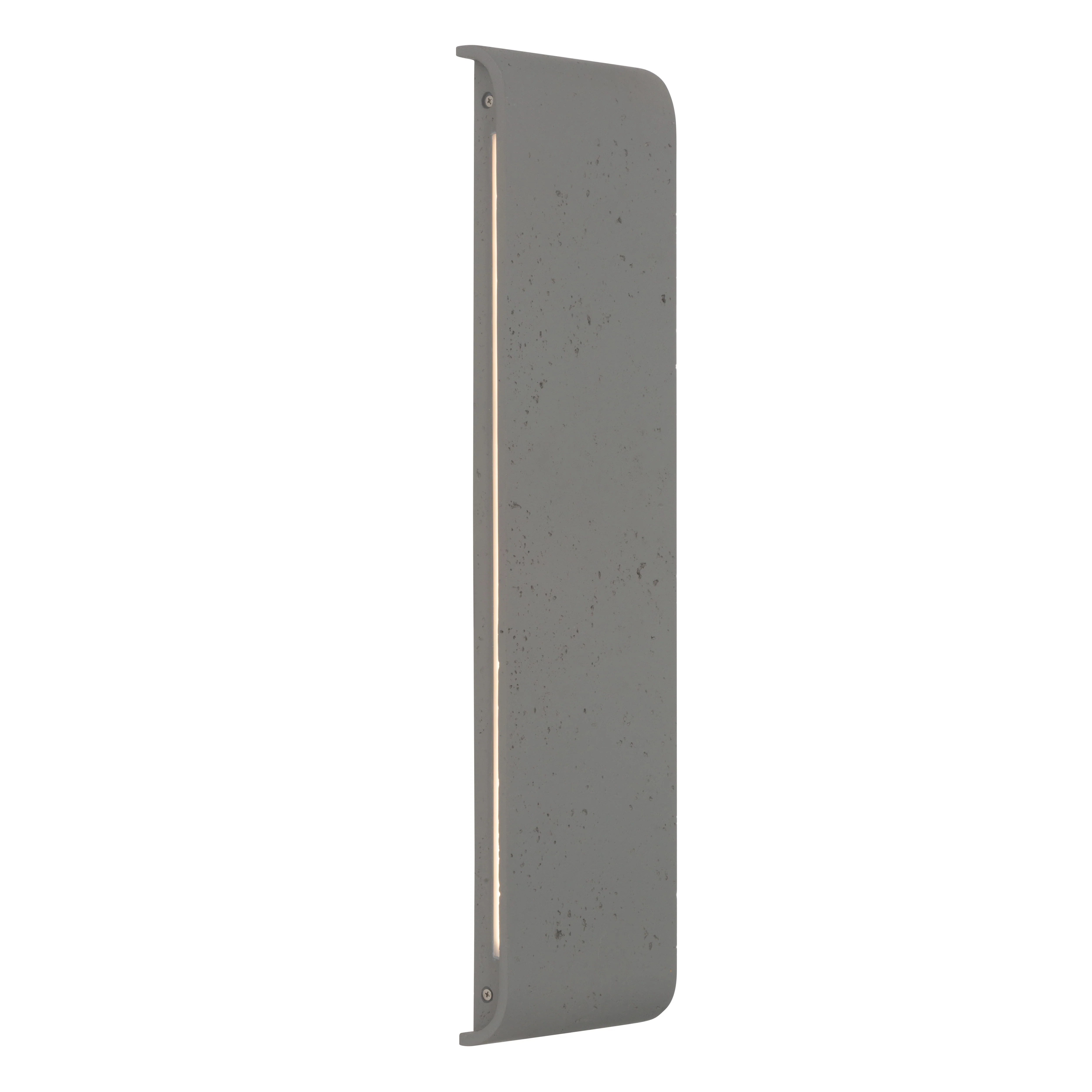 Stela Integrated LED 24in Outdoor Wall in Gray Travertine - Image 4