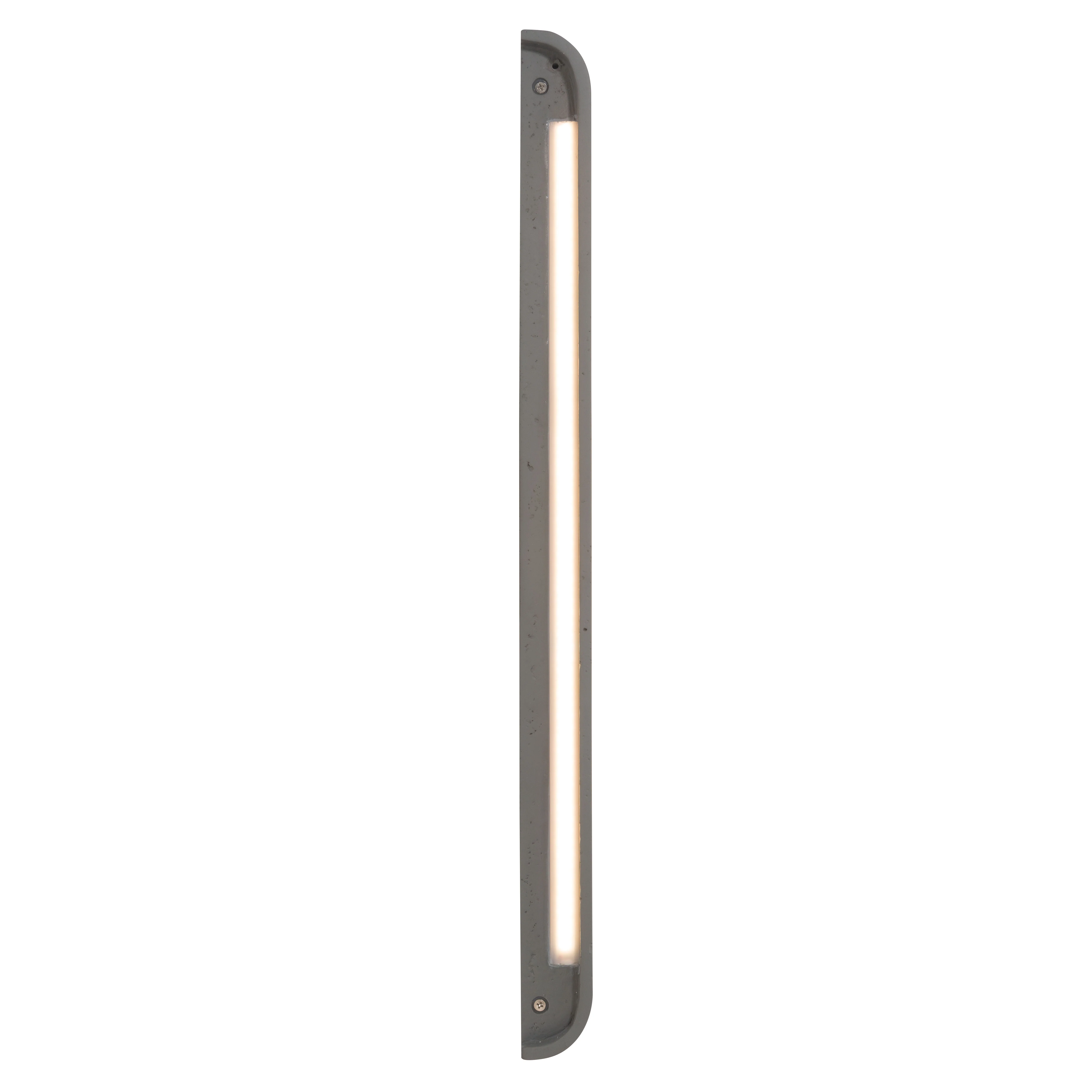 Stela Integrated LED 24in Outdoor Wall in Gray Travertine - Image 5