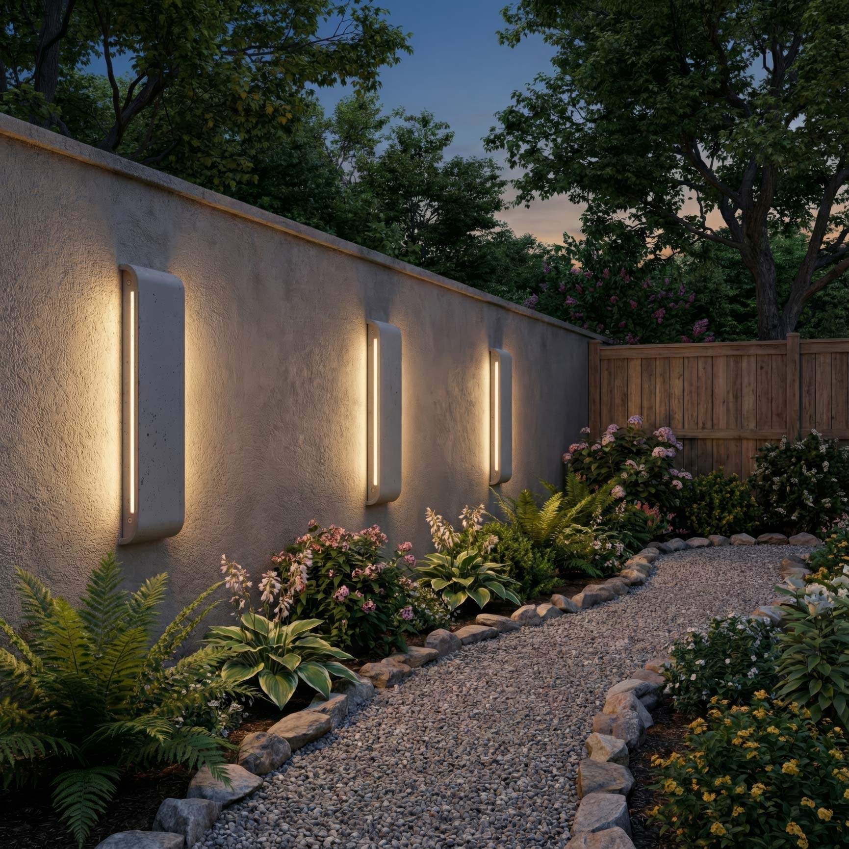 Stela Integrated LED 24in Outdoor Wall in Gray Travertine - Image 8