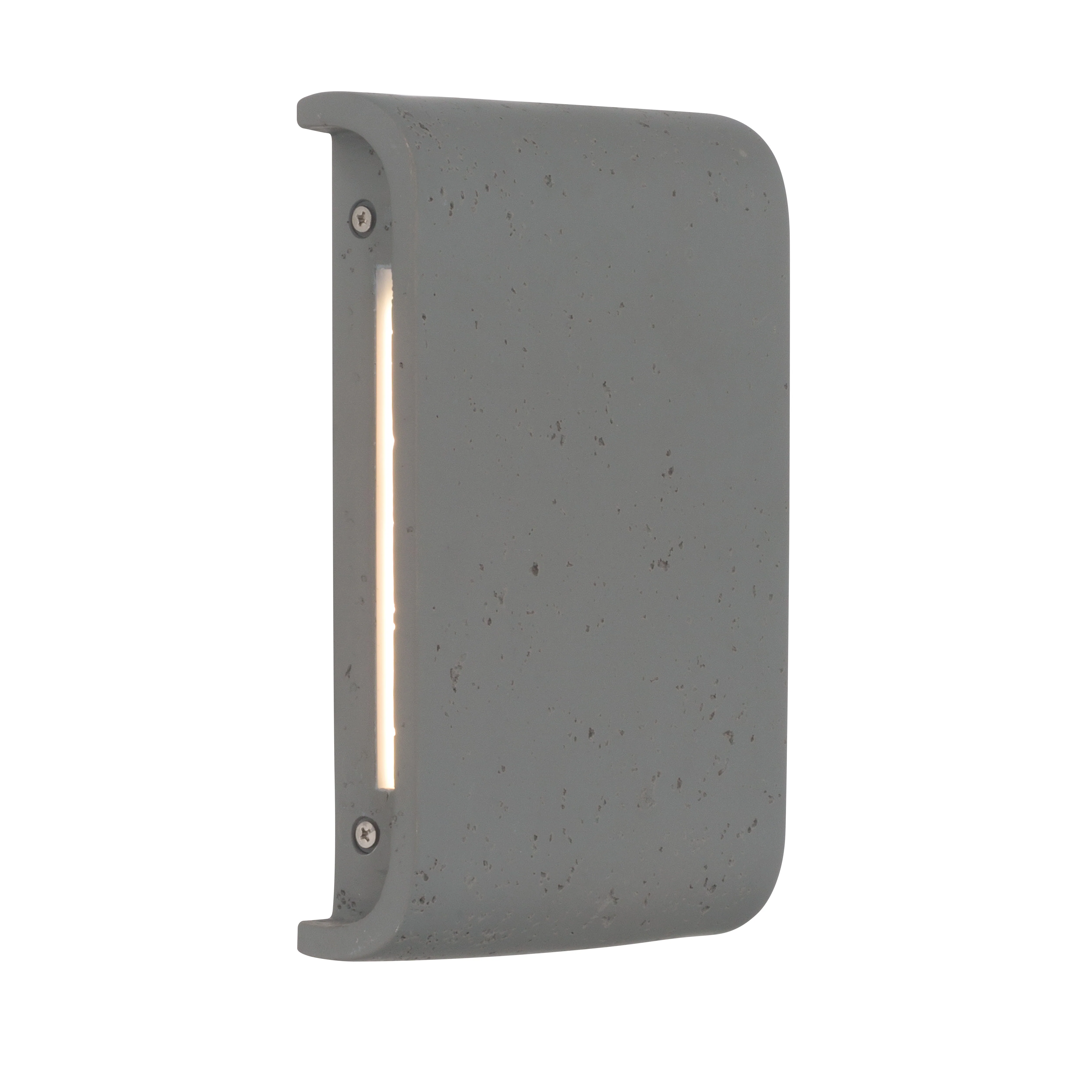 Stela Integrated LED 9in Outdoor Wall in Gray Travertine - Image 3