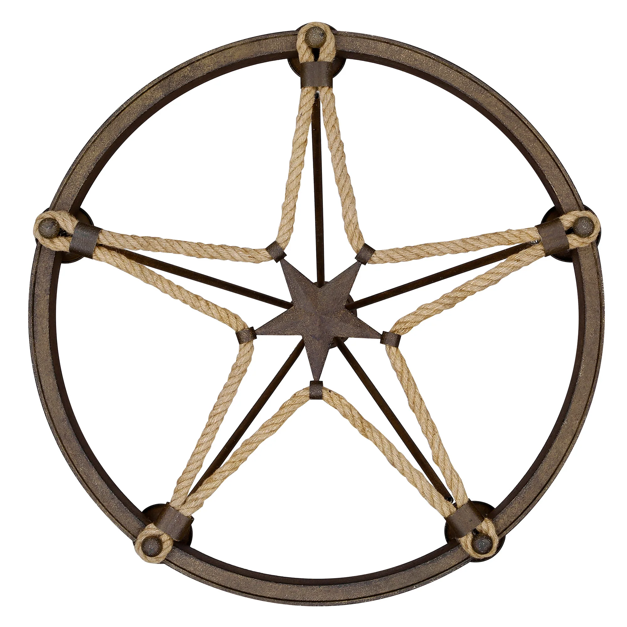 Stokes 5-light Chandelier in Dark Rust - Image 4