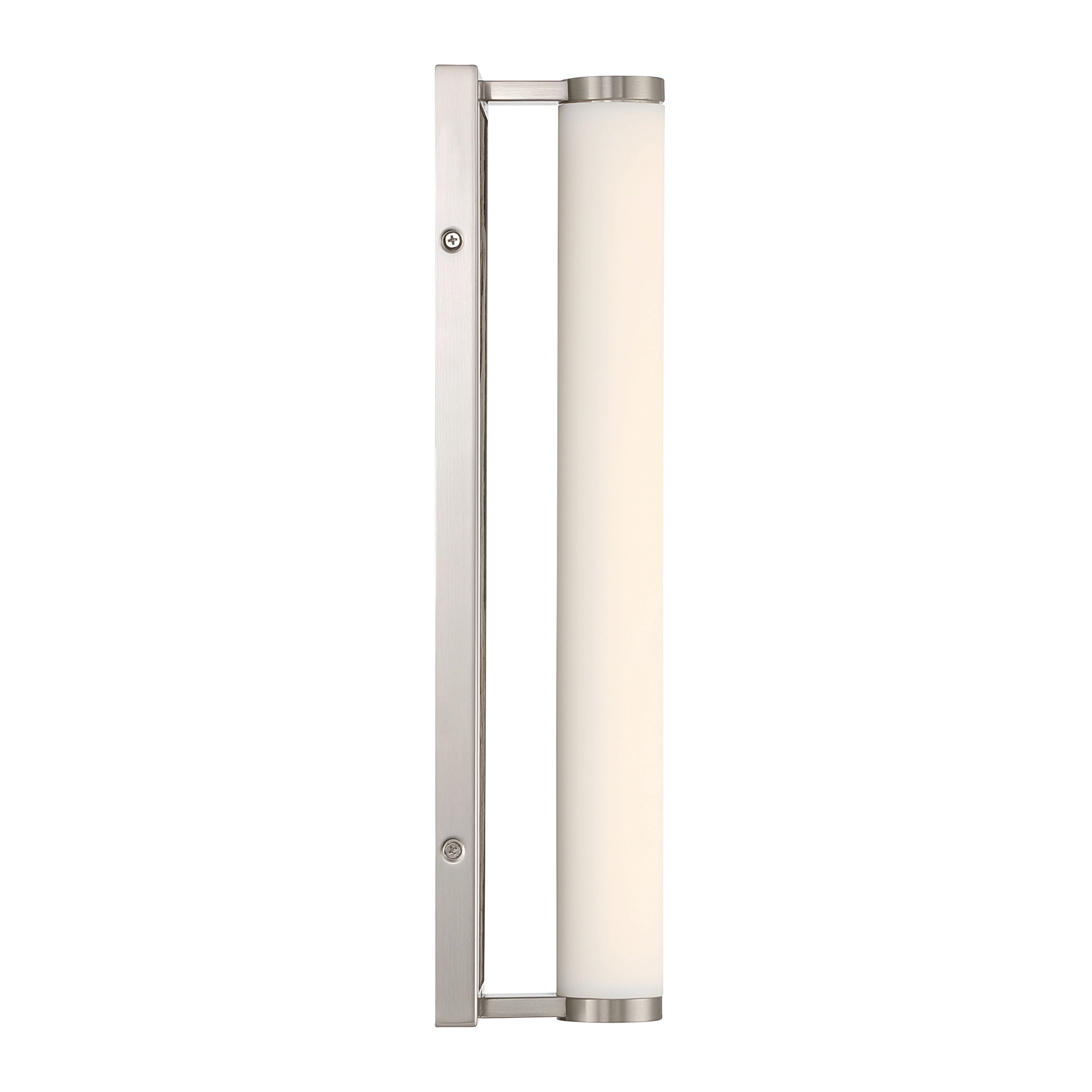 Stratum Integrated LED 18in Vanity in Brushed Nickel with Moon Rock Slate - Image 5