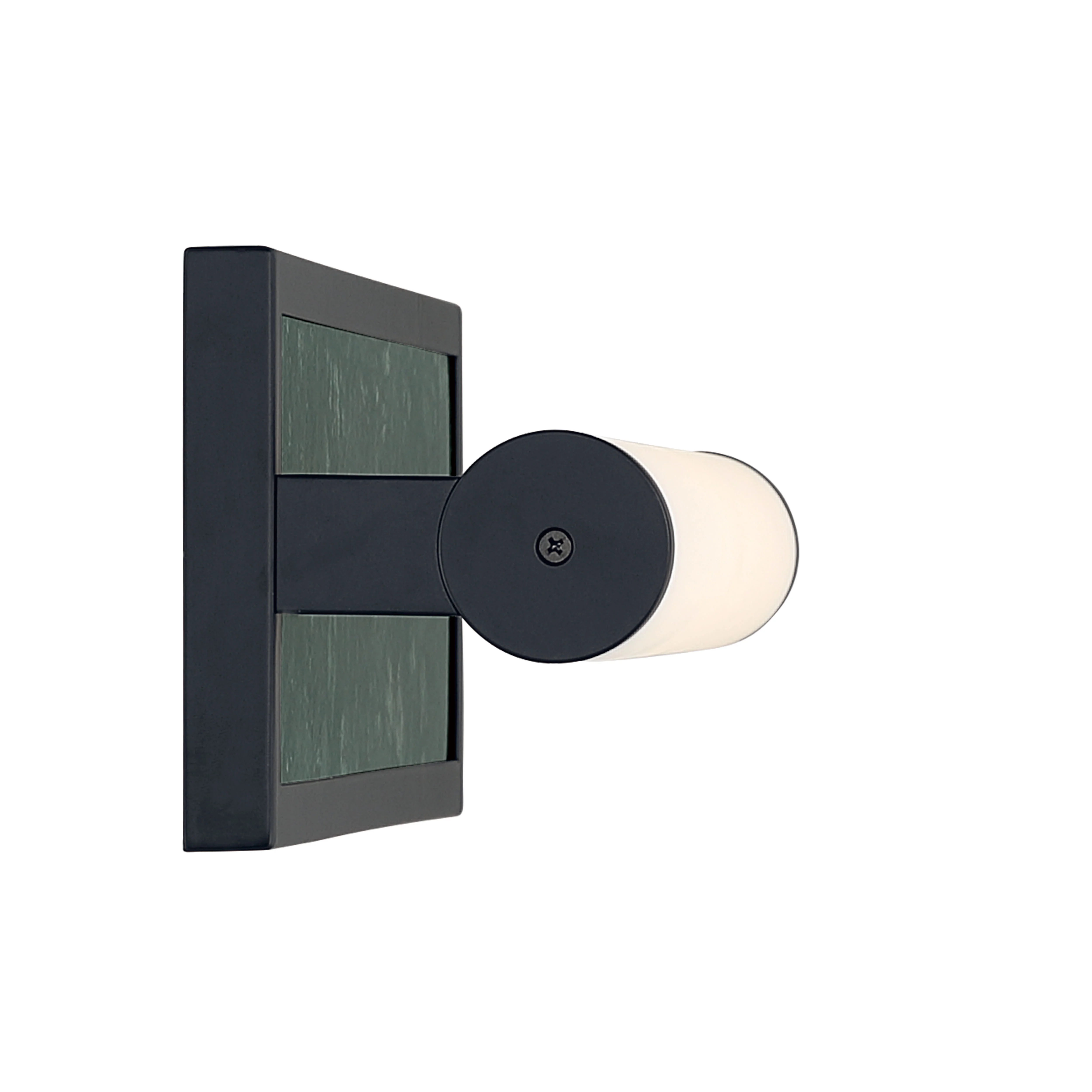 Stratum Integrated LED 18in Vanity in Matte Black with Persian Green Marble - Image 4