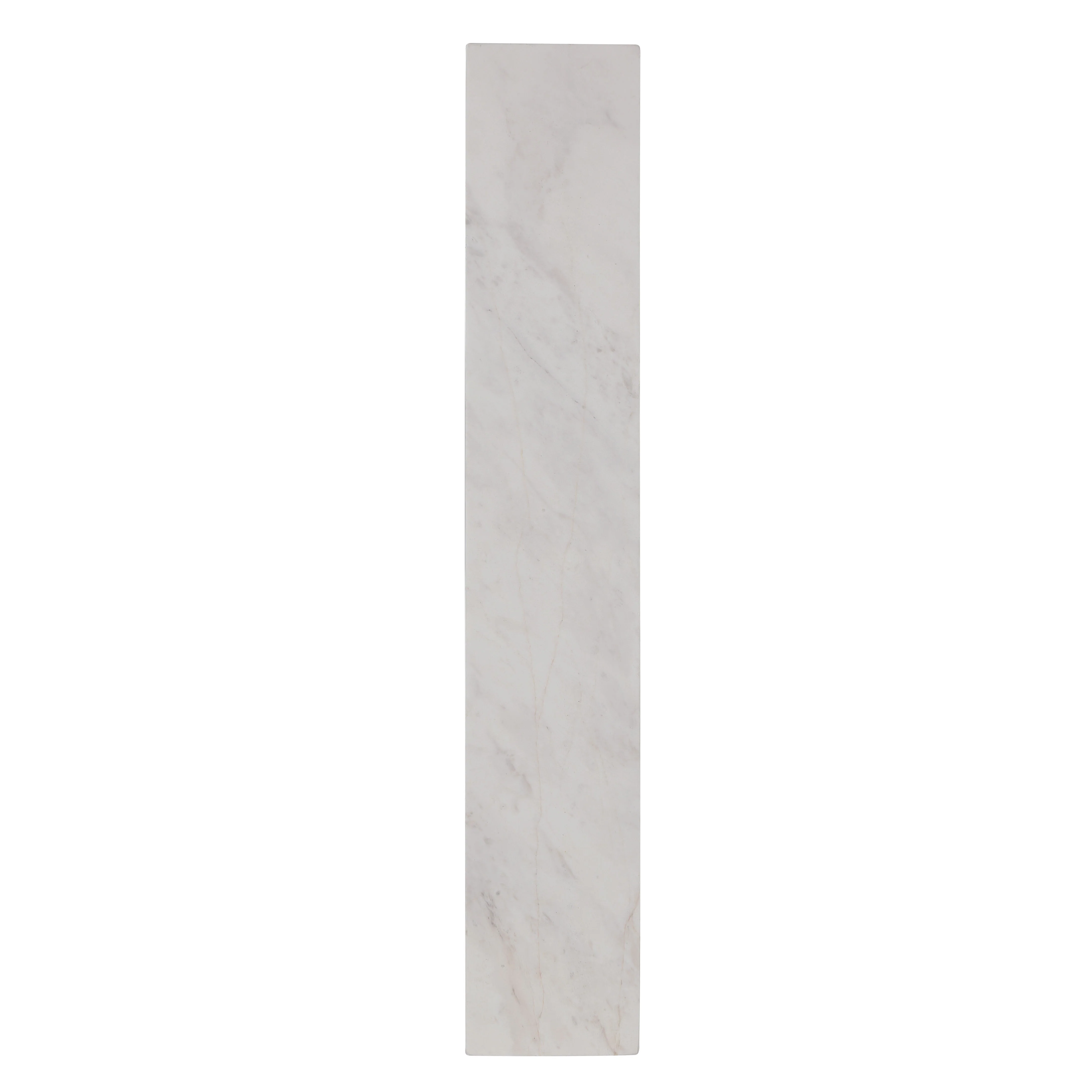 Stratum Integrated LED 24in Vanity in Brushed Nickel with Jazz White Marble - Image 7