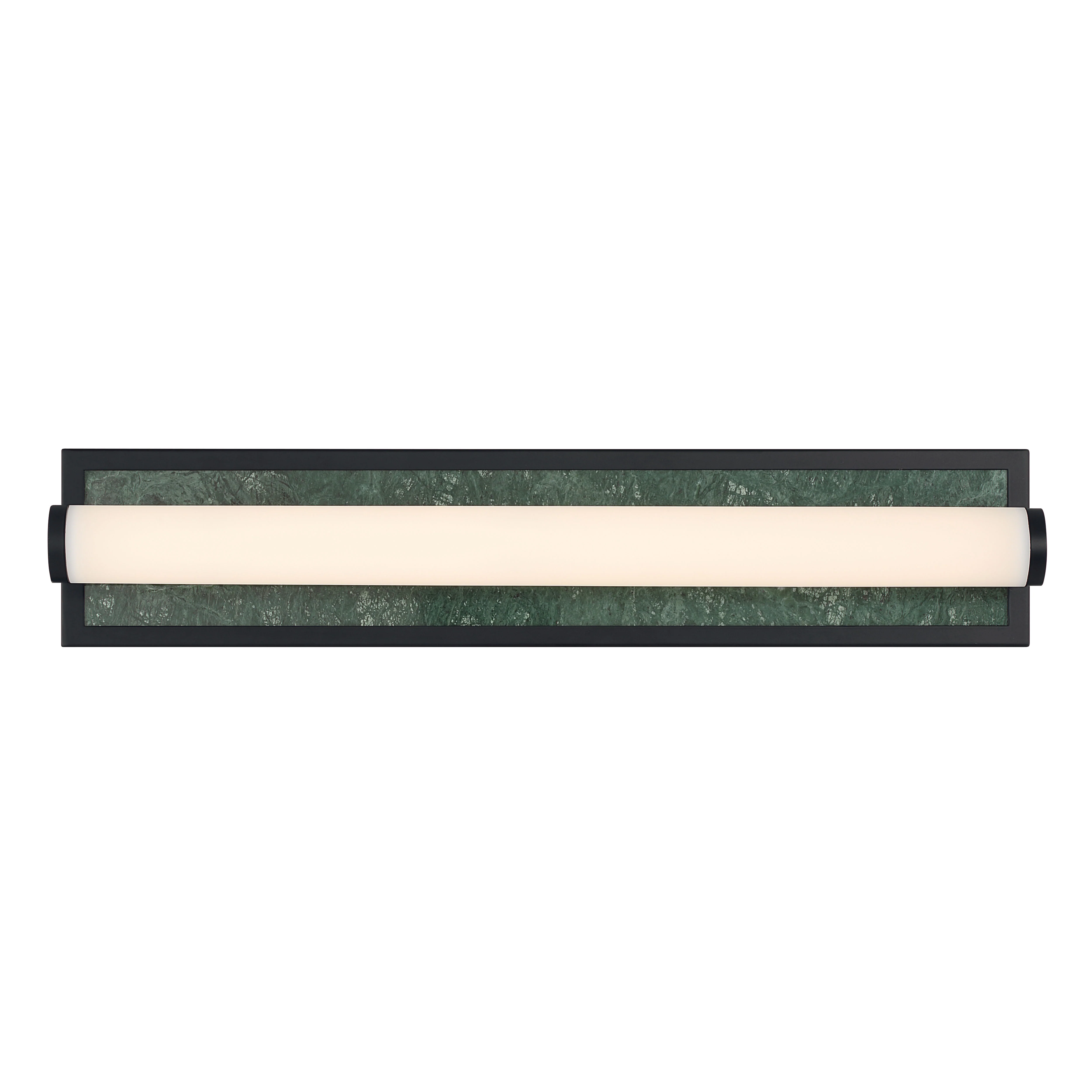 Stratum Integrated LED 24in Vanity in Matte Black with Persian Green Marble - Image 3