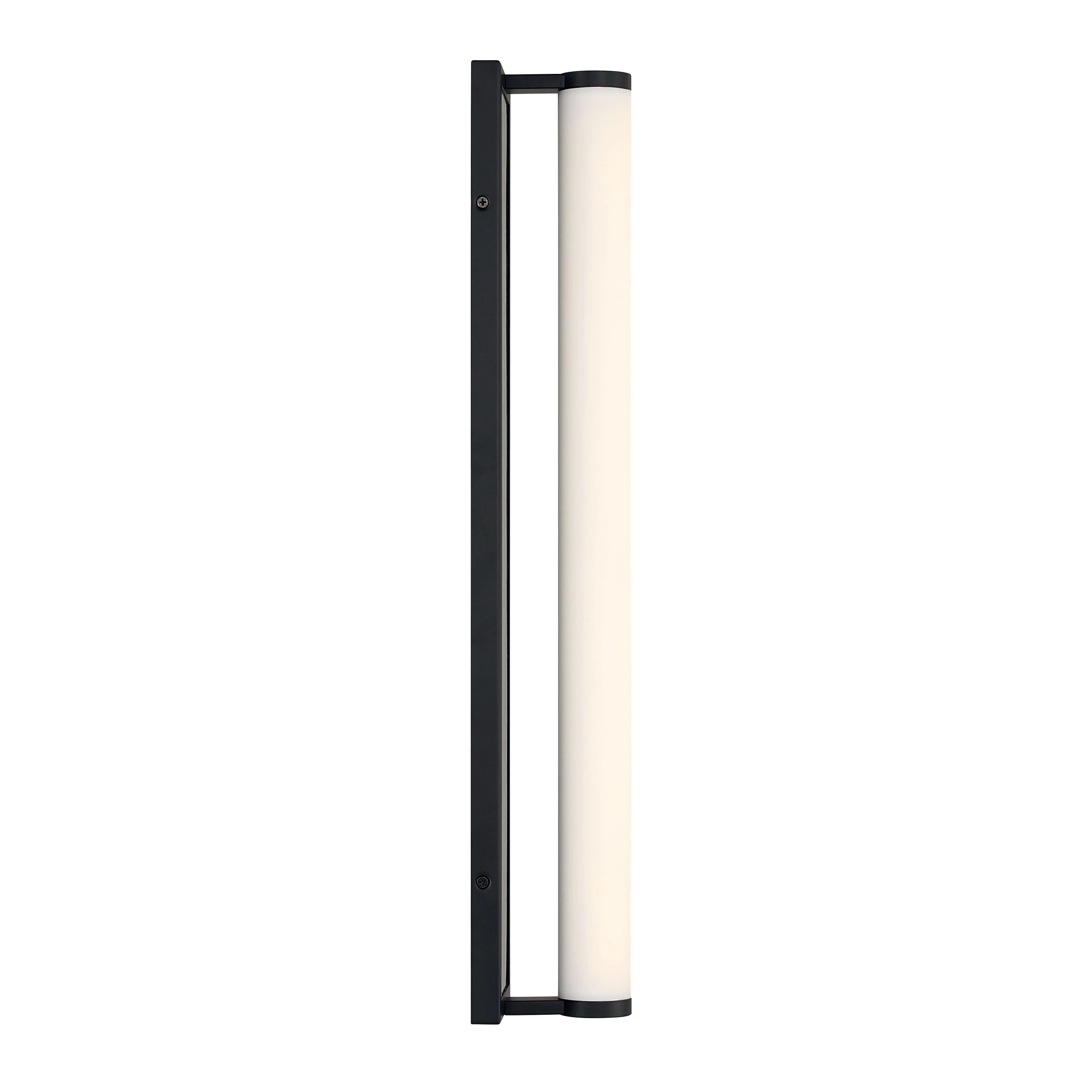 Stratum Integrated LED 24in Vanity in Matte Black with Persian Green Marble - Image 6