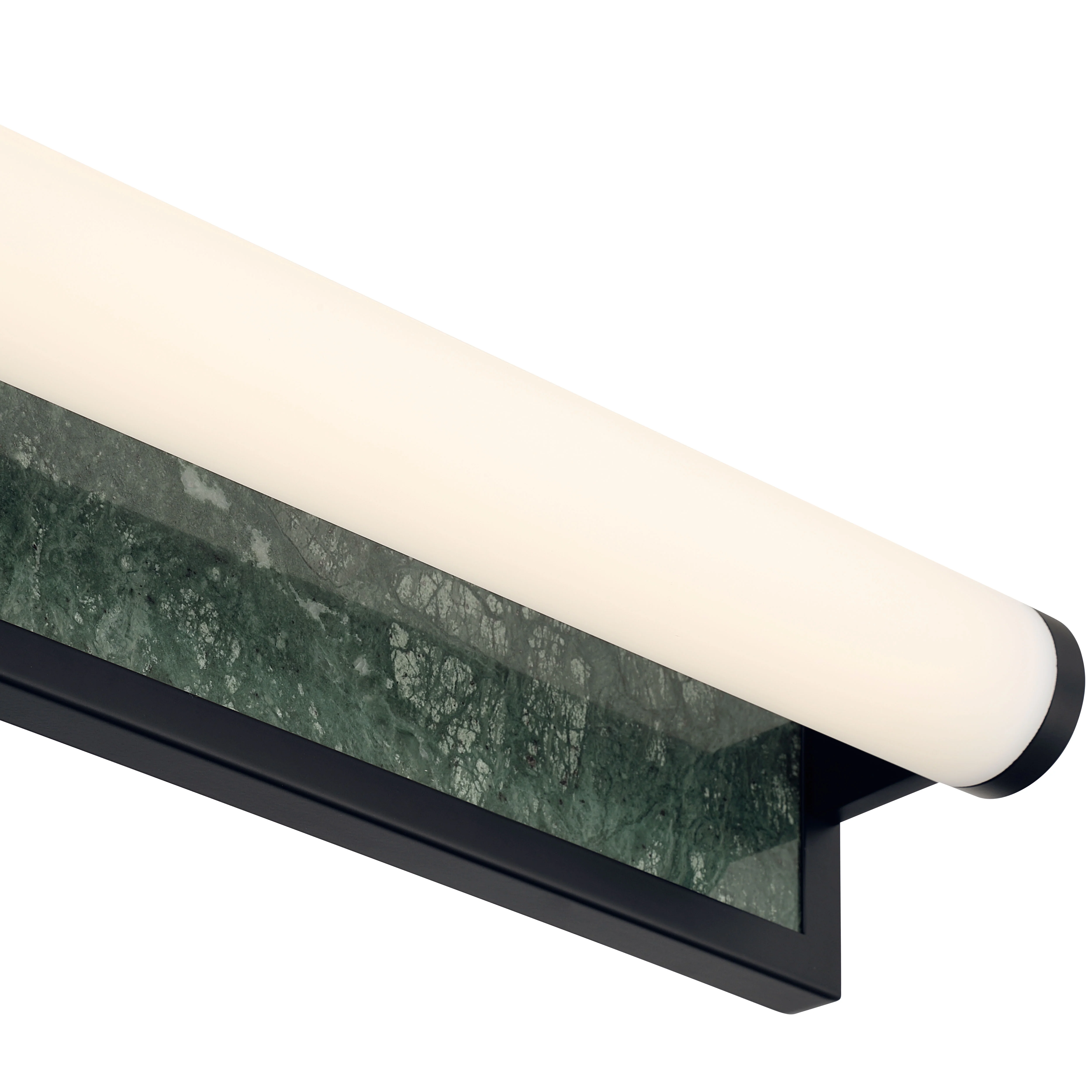 Stratum Integrated LED 24in Vanity in Matte Black with Persian Green Marble - Image 7