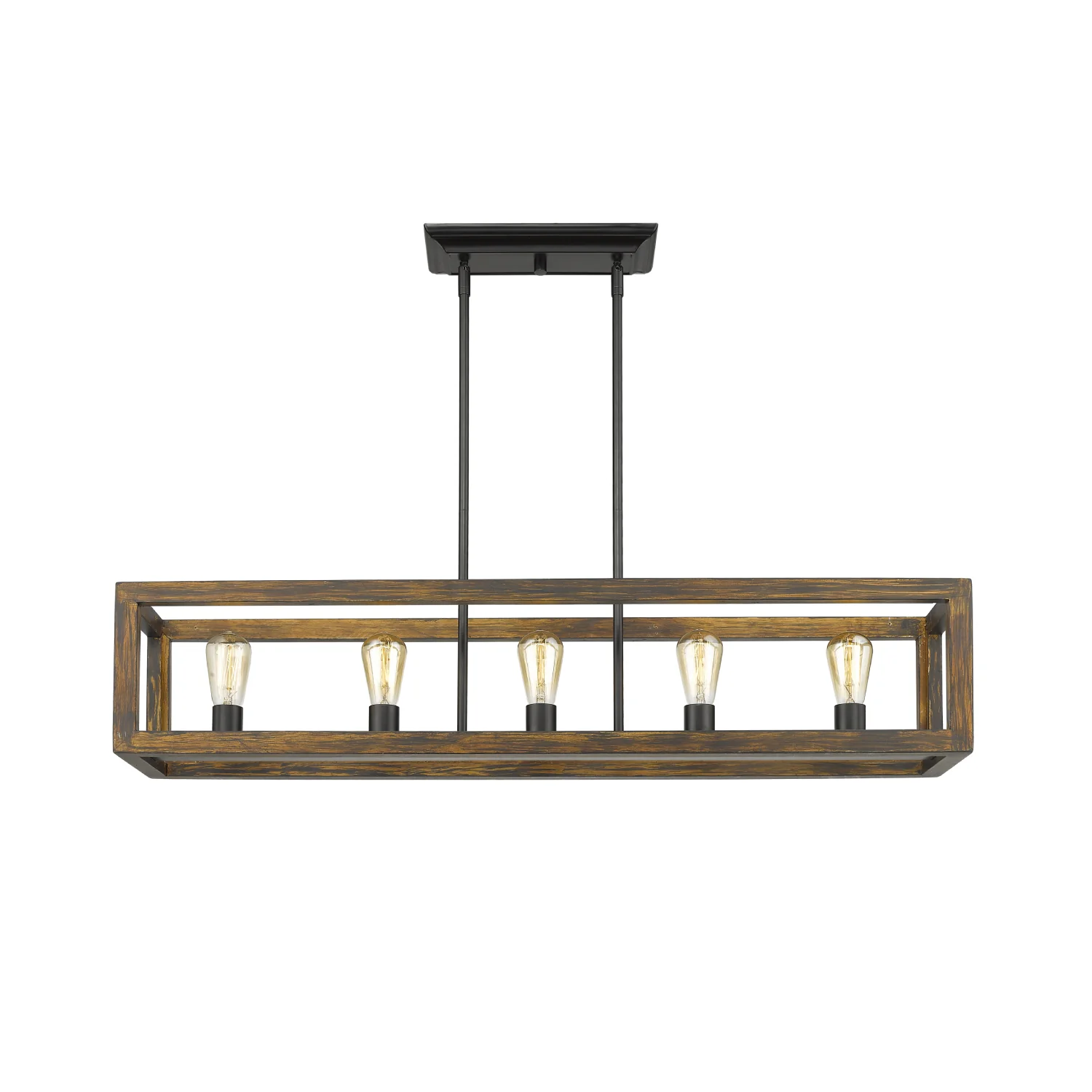 Sutton 5-light Island Light in Matte Black - Image 4