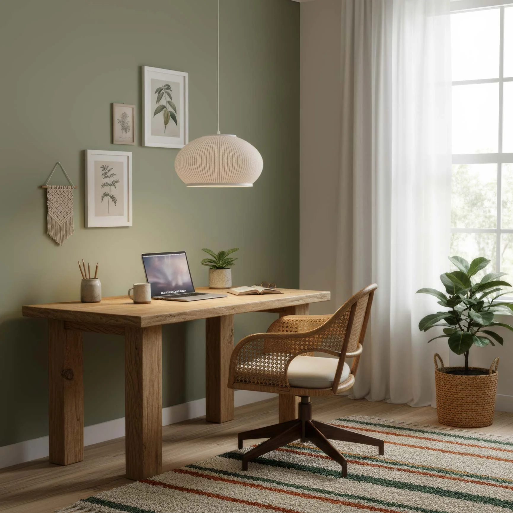 Tela Integrated LED 11in Pendant in Sand Yellow - Image 6
