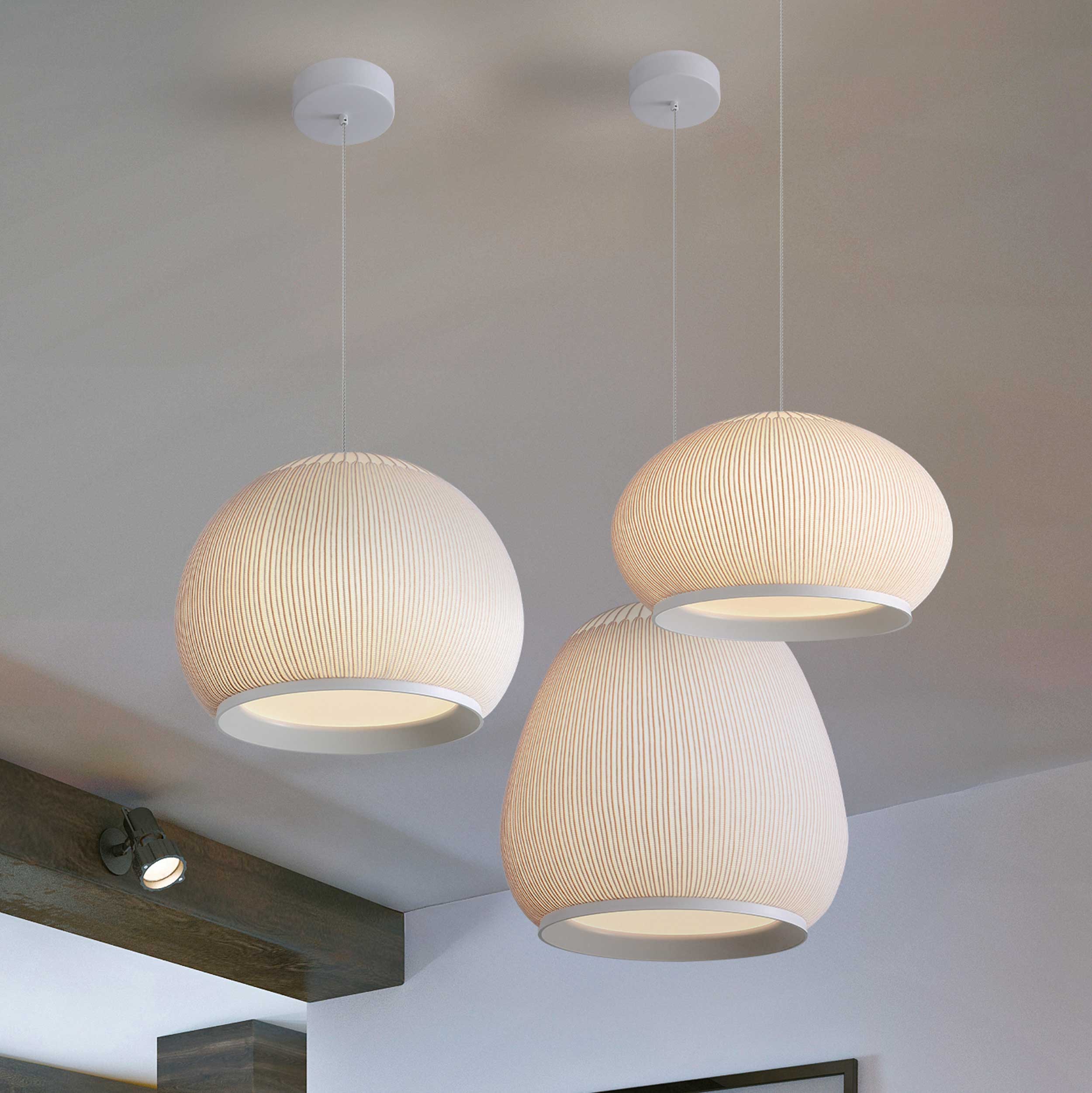 Tela Integrated LED 11in Pendant in Sand Yellow - Image 8