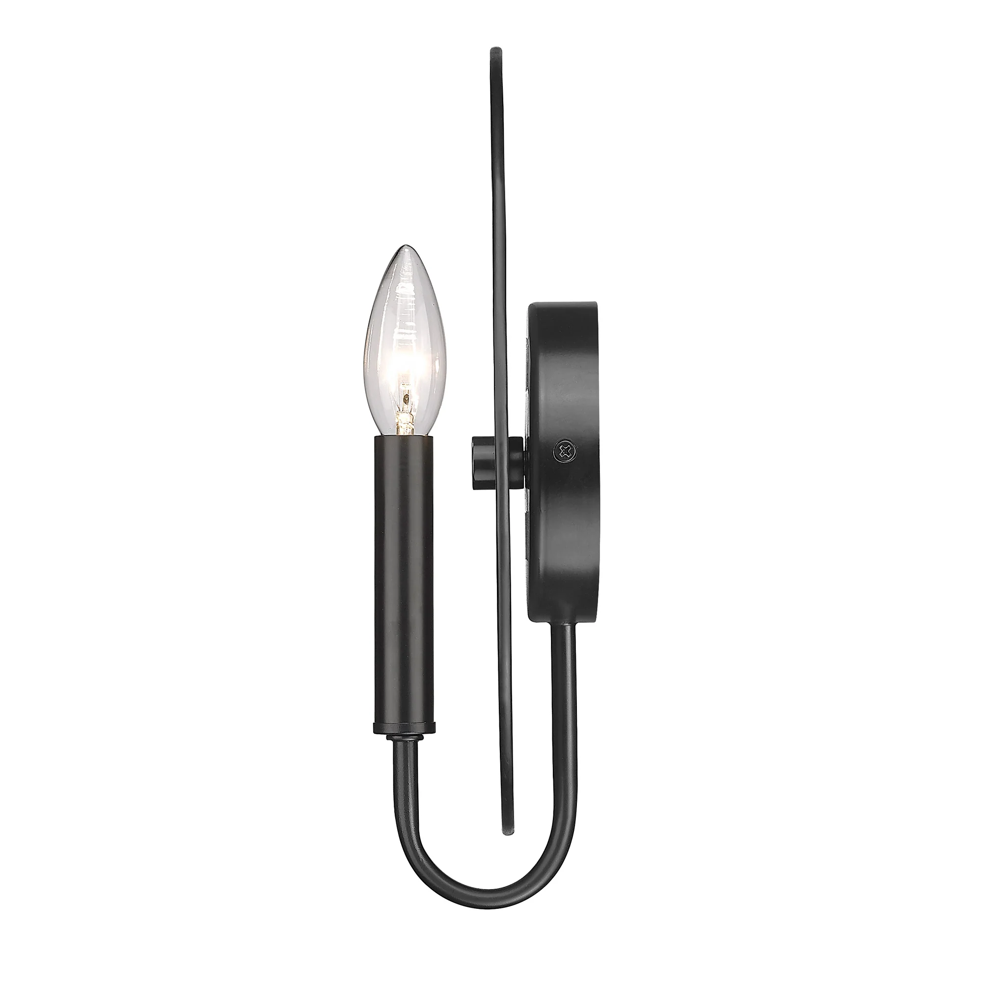 Tessa 1-light Wall Sconce in Matte Black - Image 4