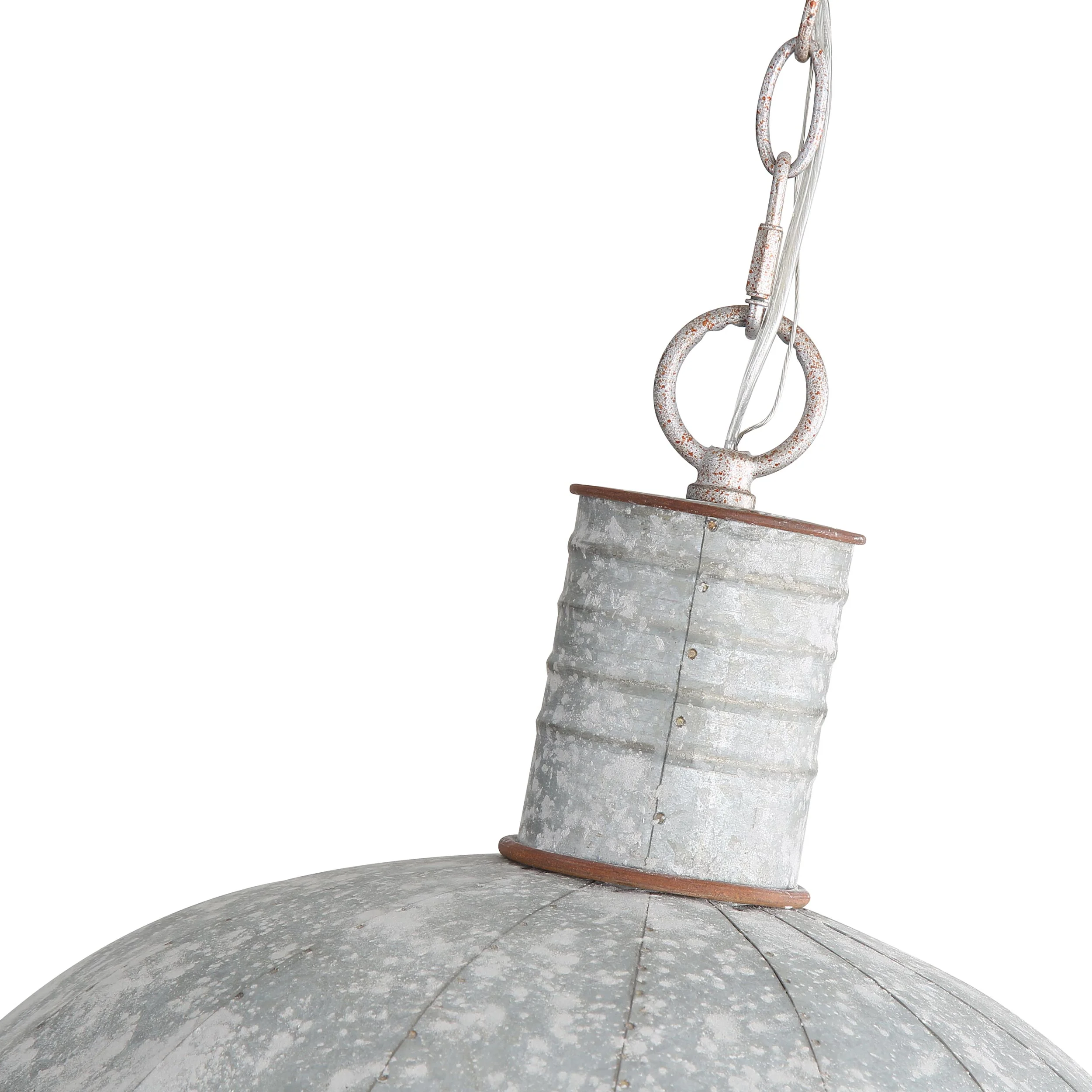 Tinsmith 1-light Pendant in Aged Galvanized Steel - Image 10