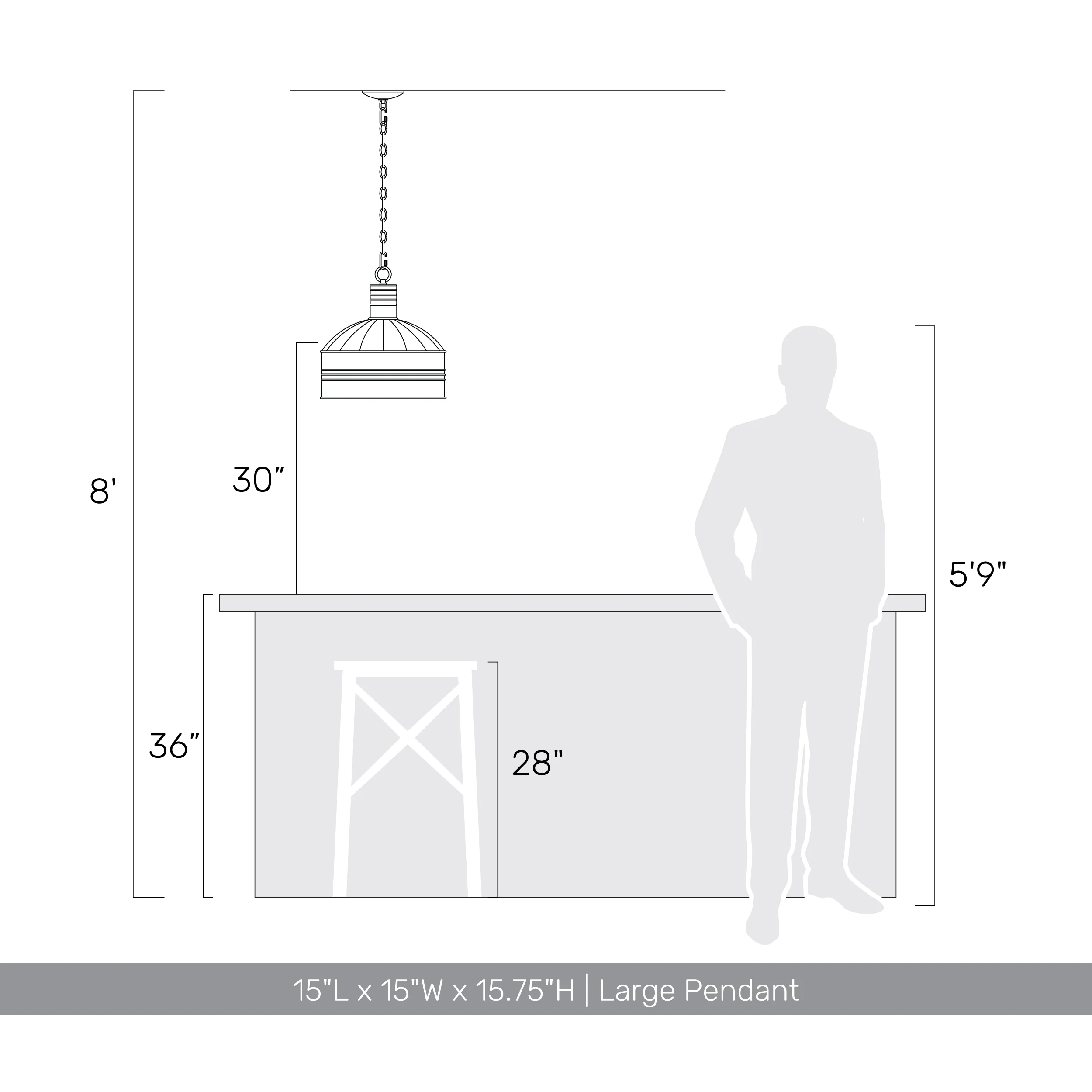 Tinsmith 1-light Pendant in Aged Galvanized Steel - Image 13