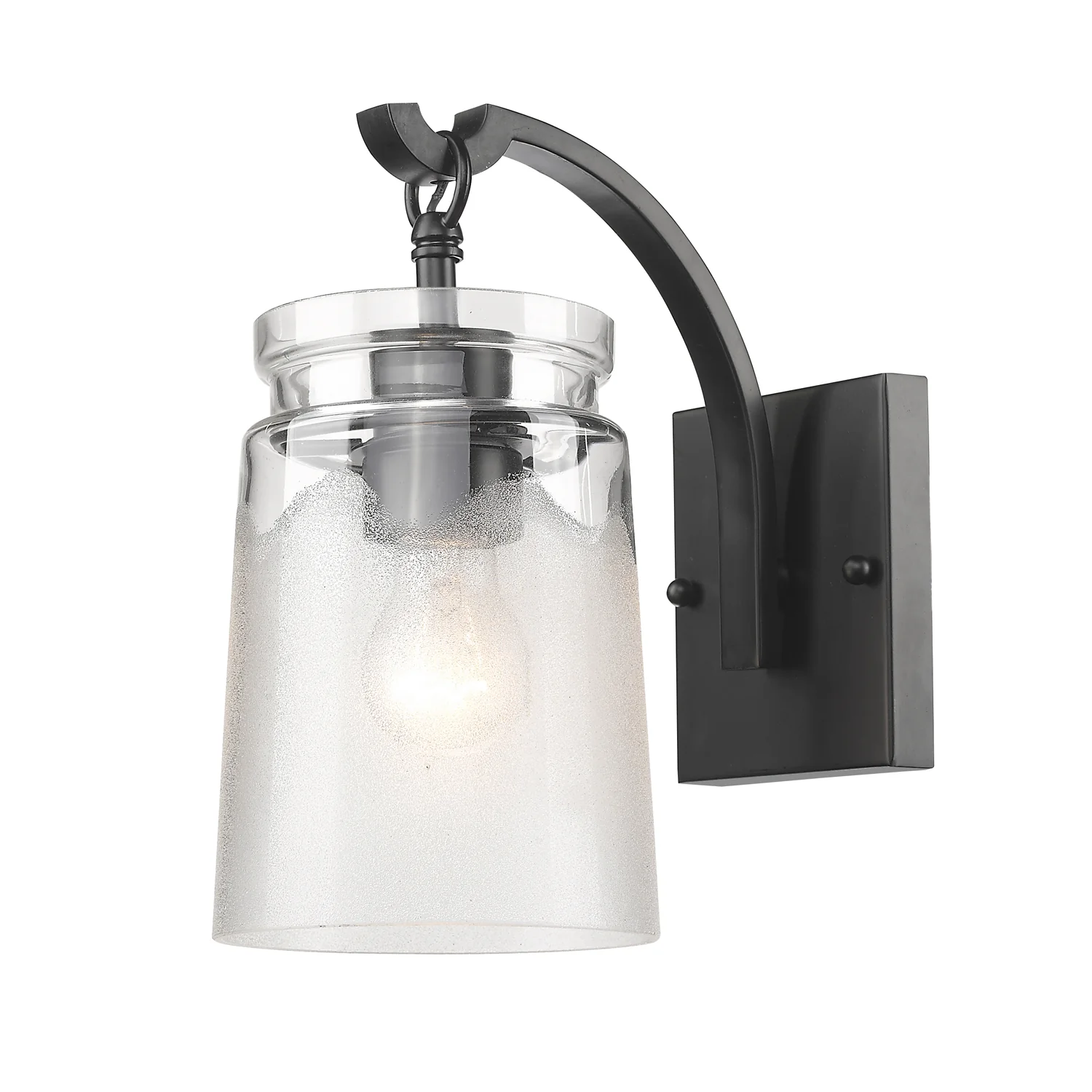 Travers 1-light Wall Sconce in Matte Black - Image 2