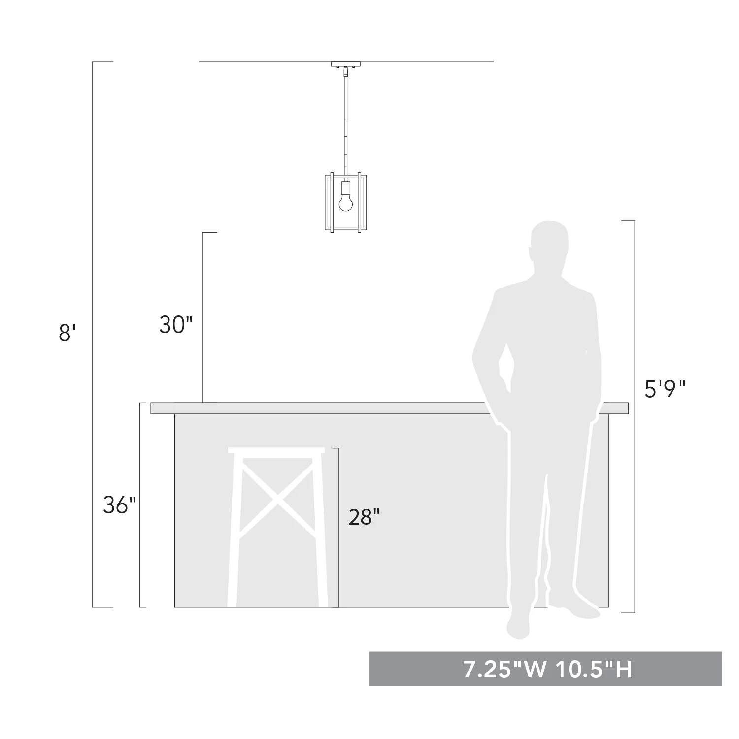 Tribeca 1-light Pendant in Matte Black - Image 3