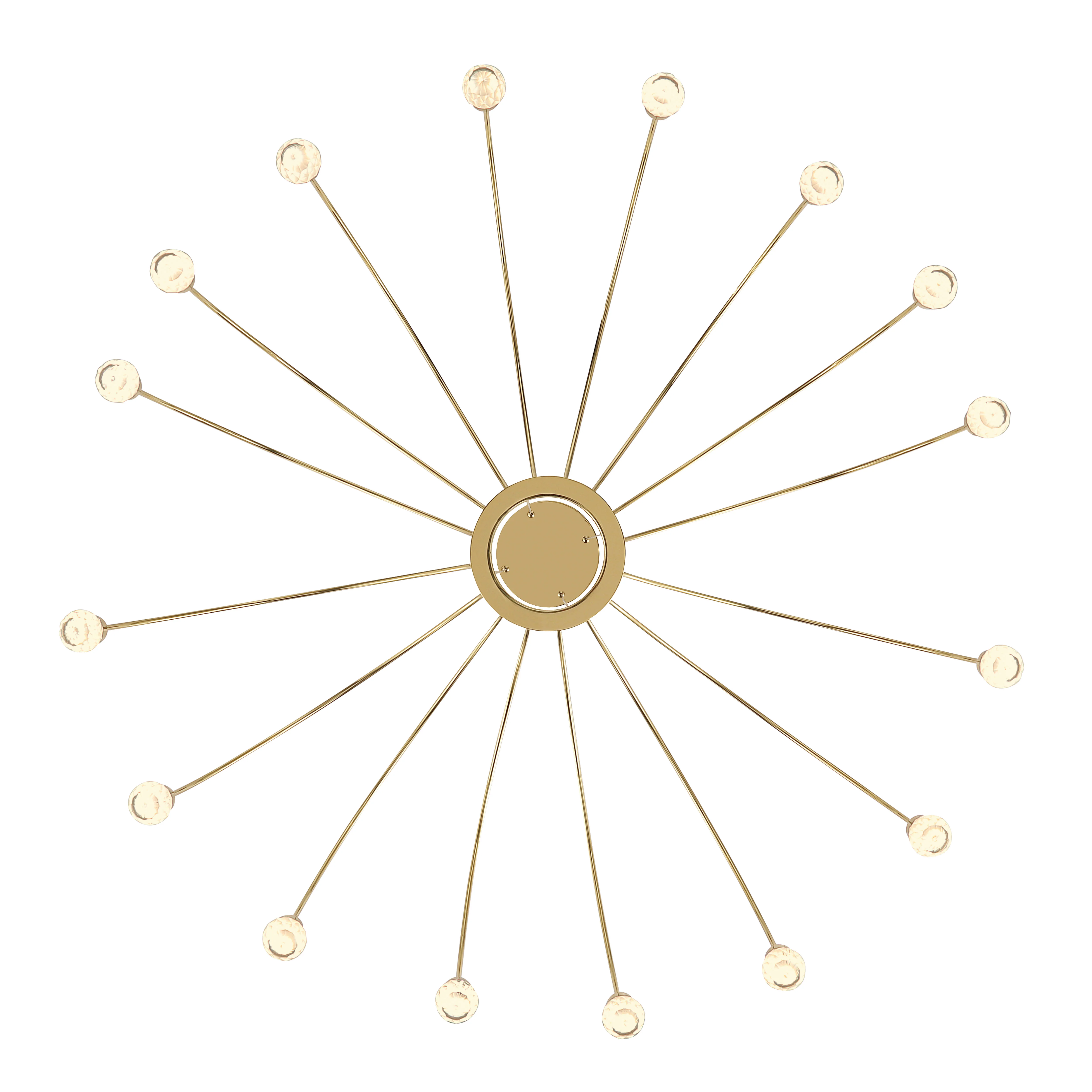 Vario Integrated LED 16 light Chandelier in Titanium Gold with Crystal diffusers - Image 6