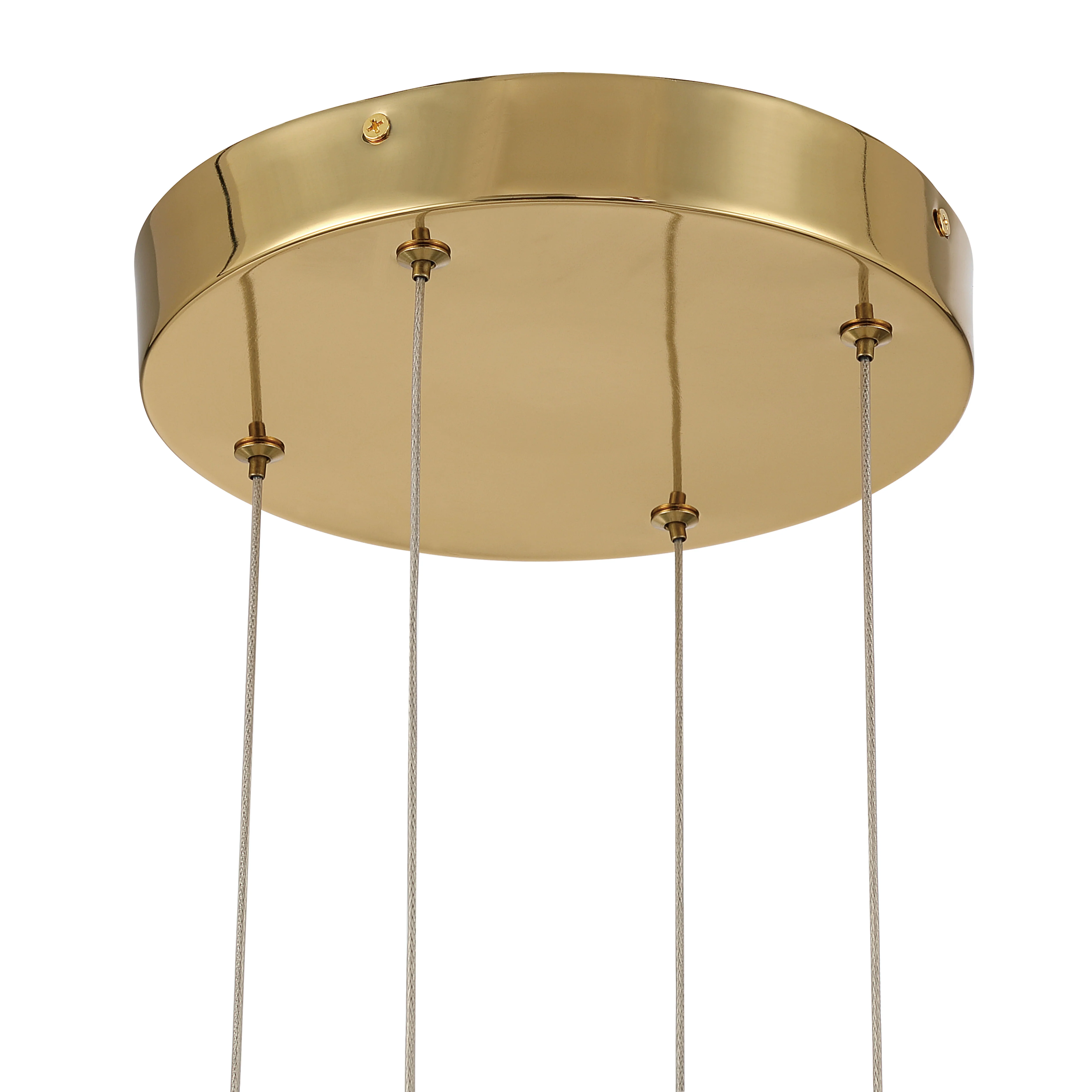 Vario Integrated LED 16 light Chandelier in Titanium Gold with Globe diffusers - Image 9