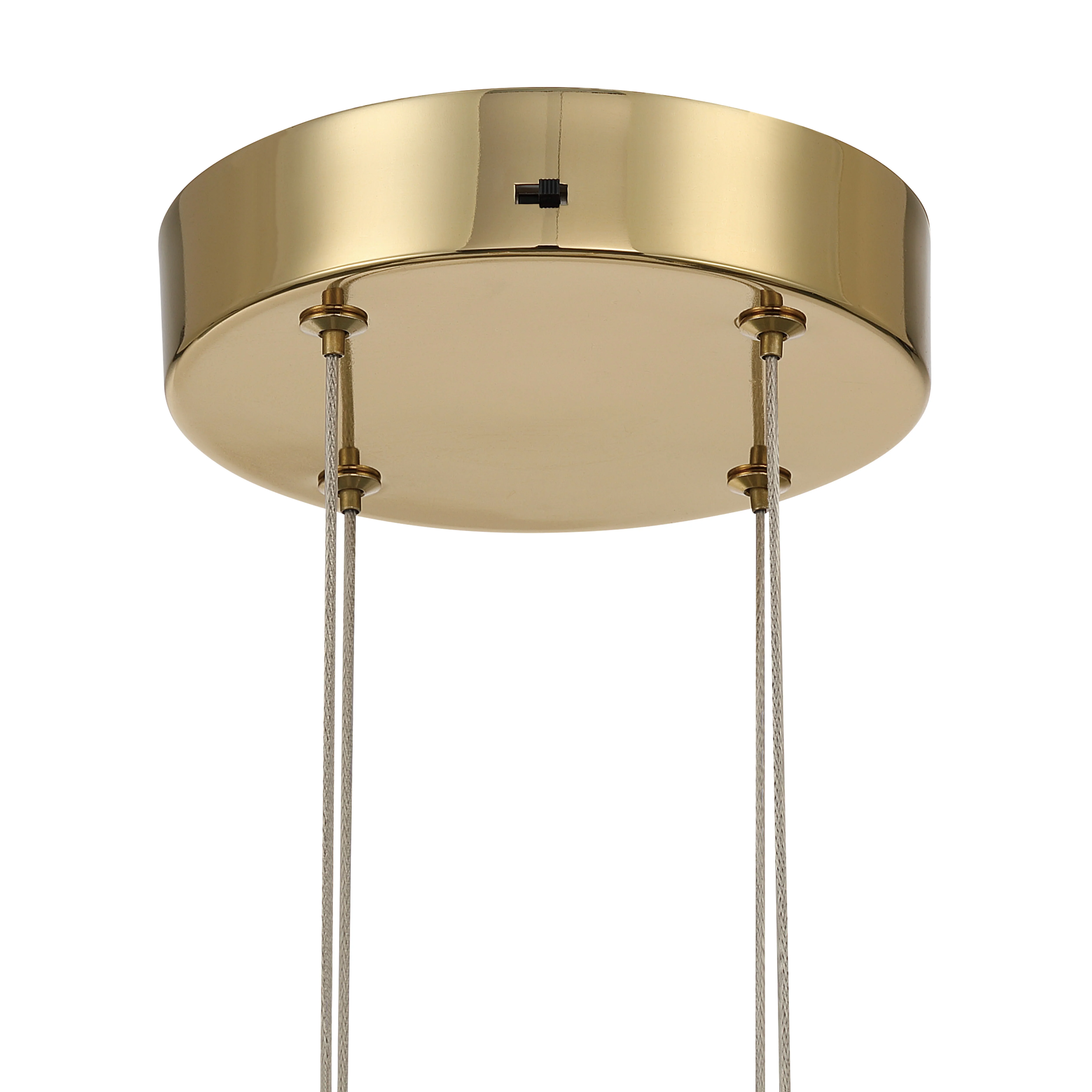 Vario Integrated LED 8 light Chandelier in Titanium Gold with Rose diffusers - Image 11