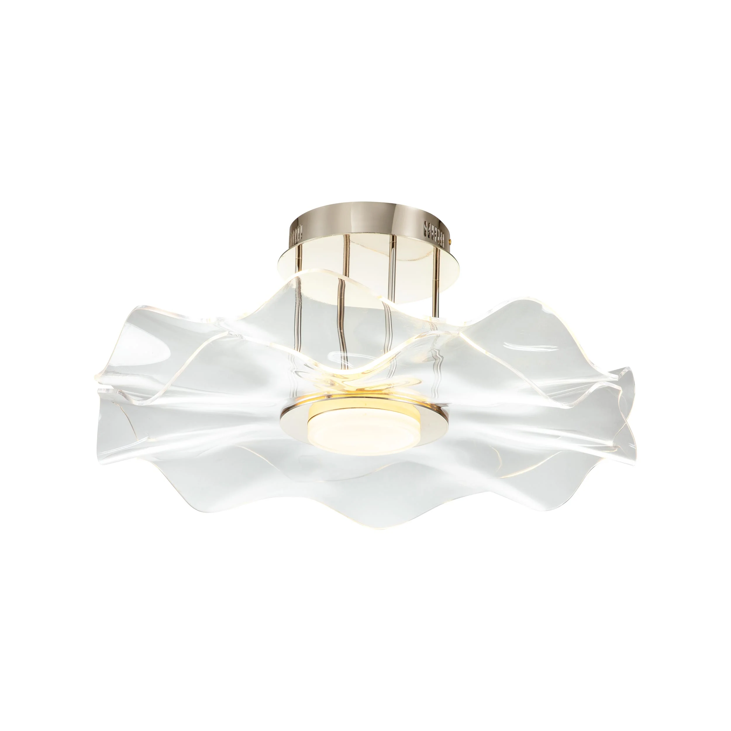 Vetrina Integrated LED Semi-Flush Mount in Light Gold - Image 2