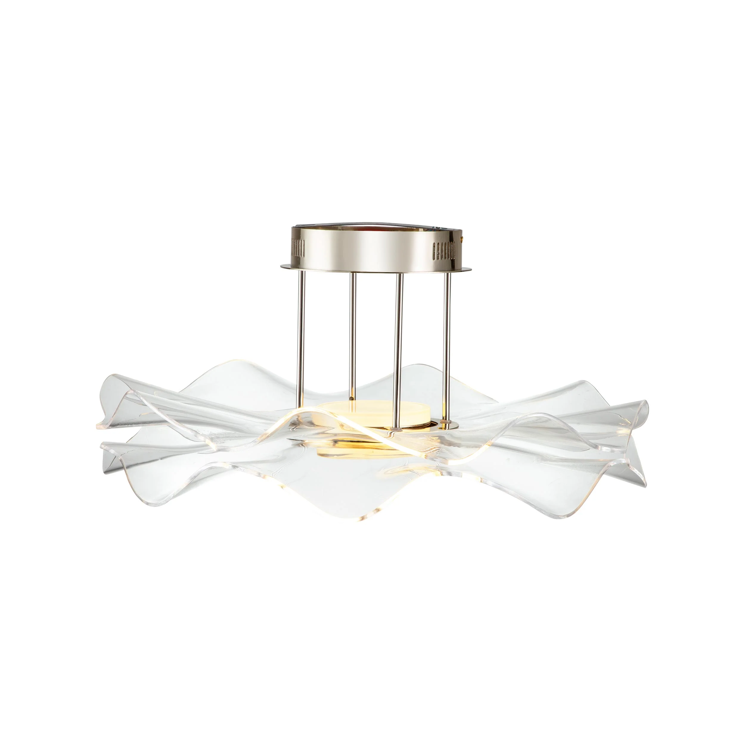 Vetrina Integrated LED Semi-Flush Mount in Light Gold - Image 3