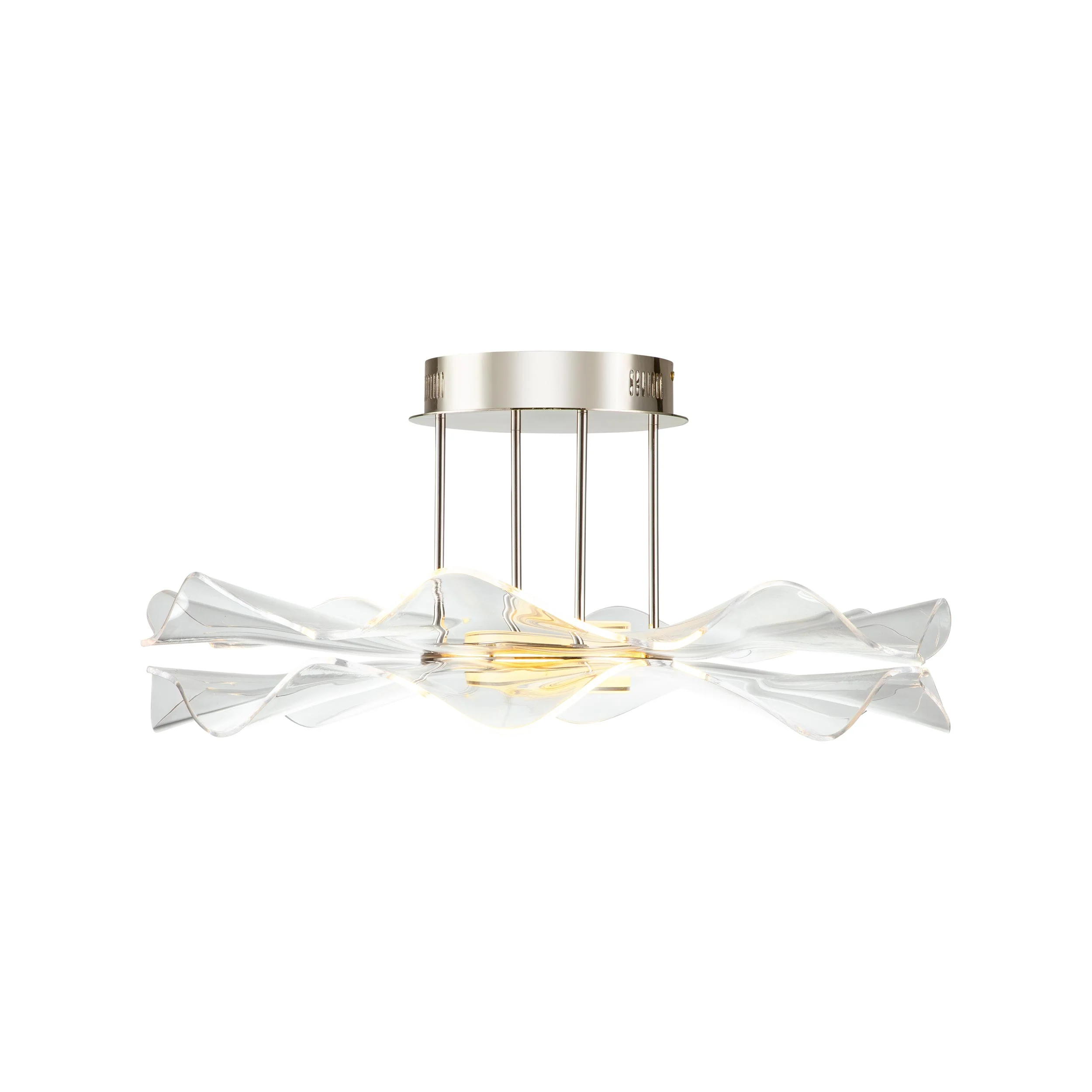 Vetrina Integrated LED Semi-Flush Mount in Light Gold - Image 4