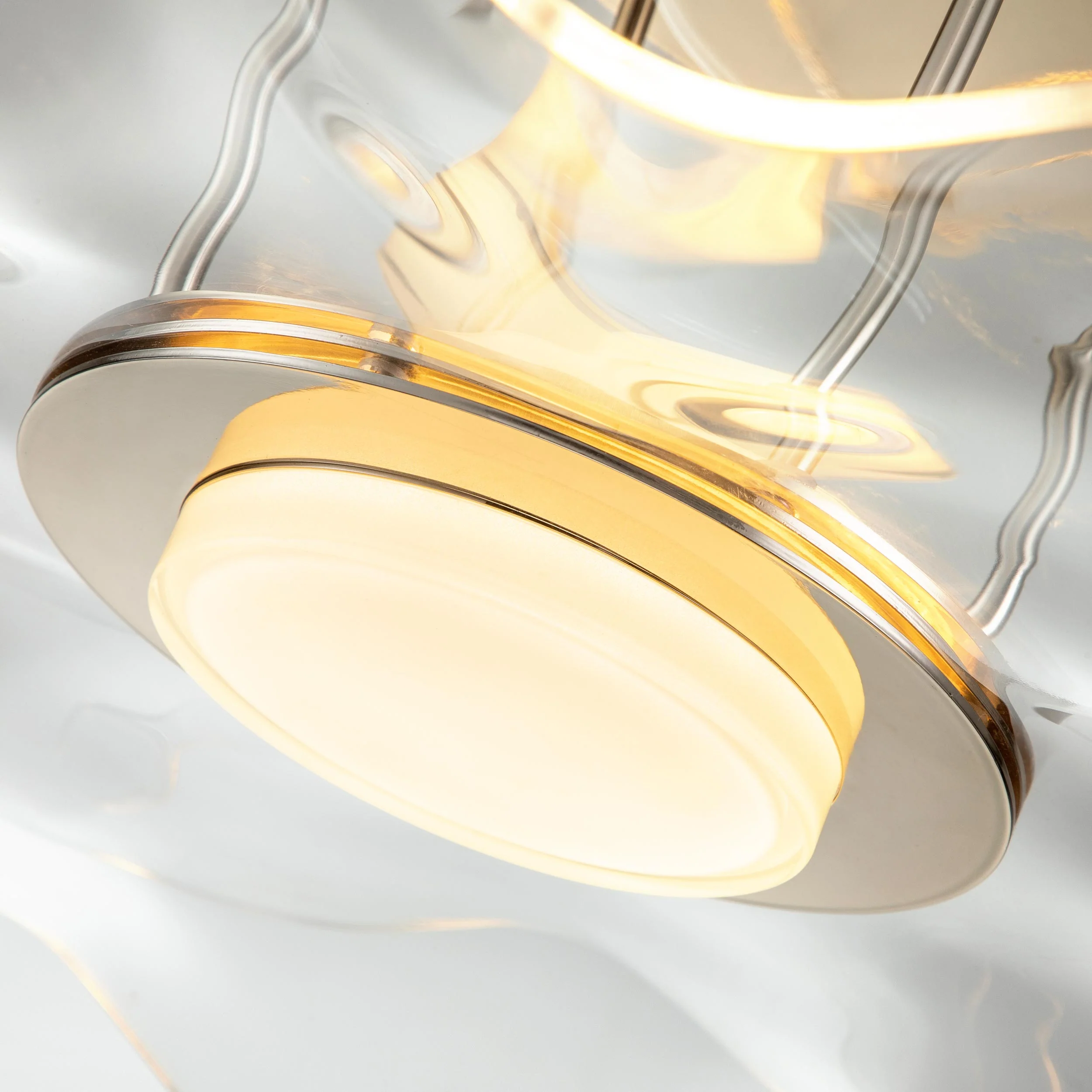 Vetrina Integrated LED Semi-Flush Mount in Light Gold - Image 6