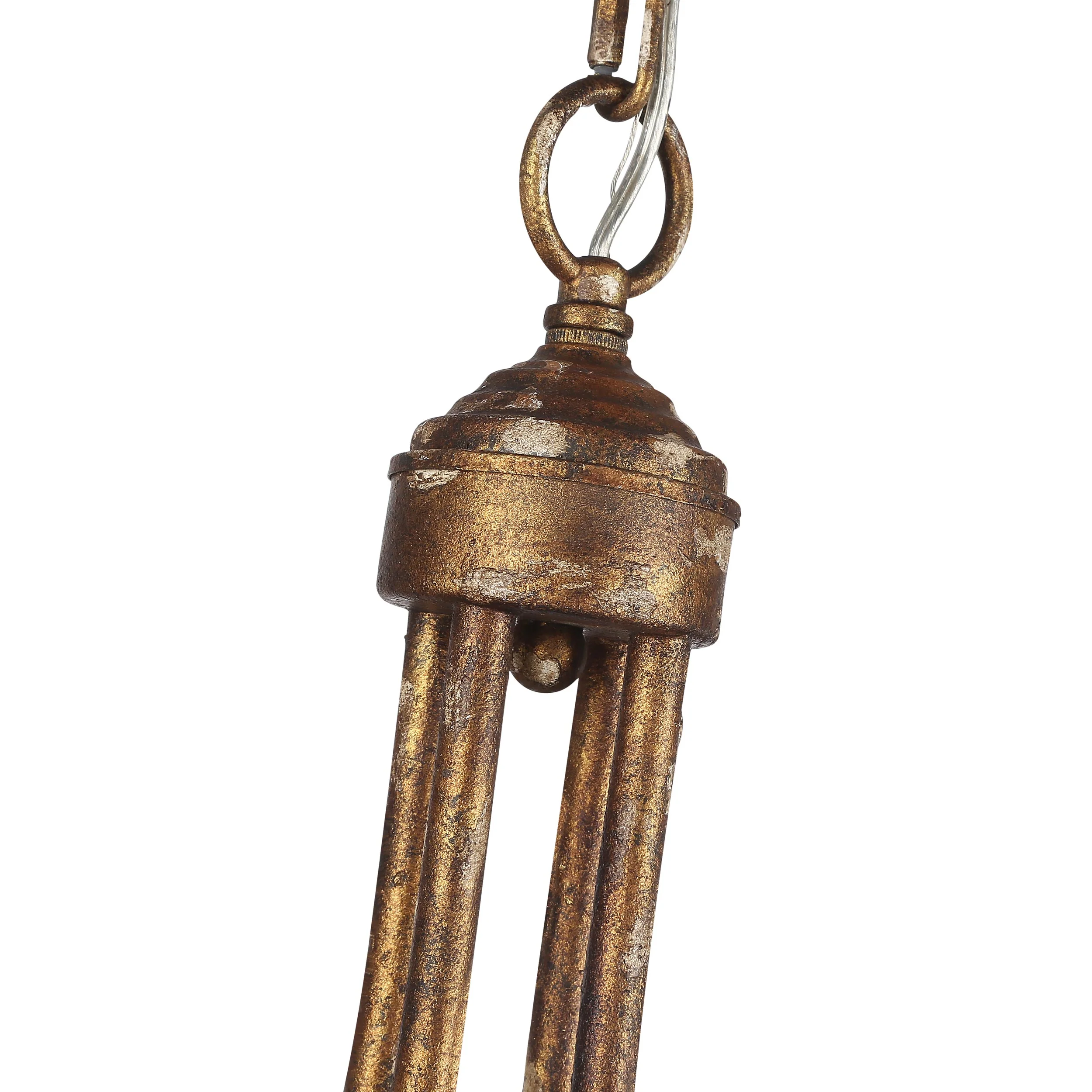 Victoria 4-light Chandelier in Heirloom Gold - Image 7