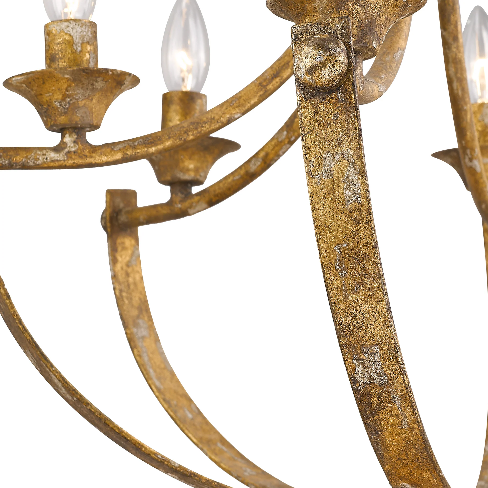 Victoria 6-light Chandelier in Heirloom Gold - Image 3