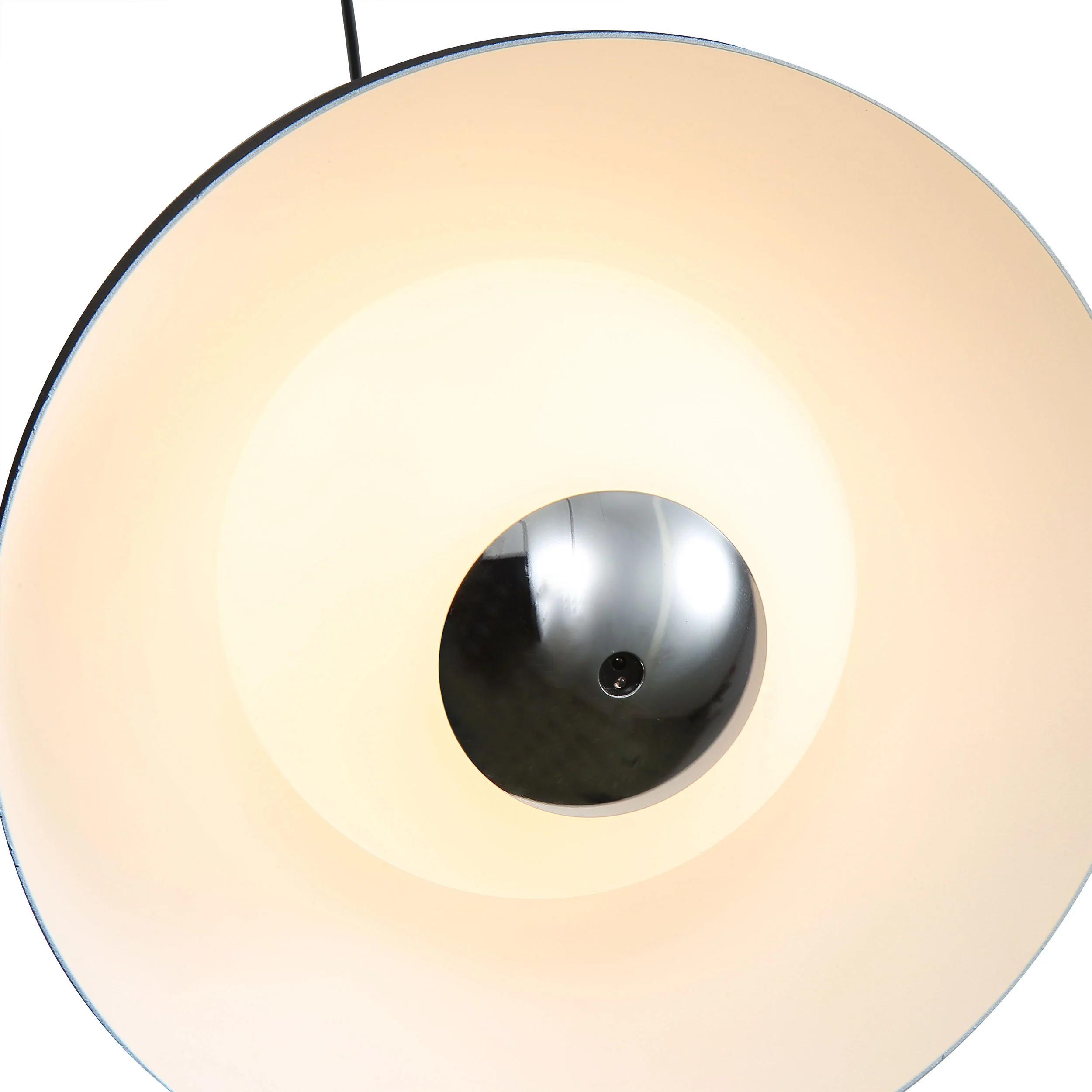 Vintra Integrated LED Pendant in Sand Black and Chrome shade - Image 10