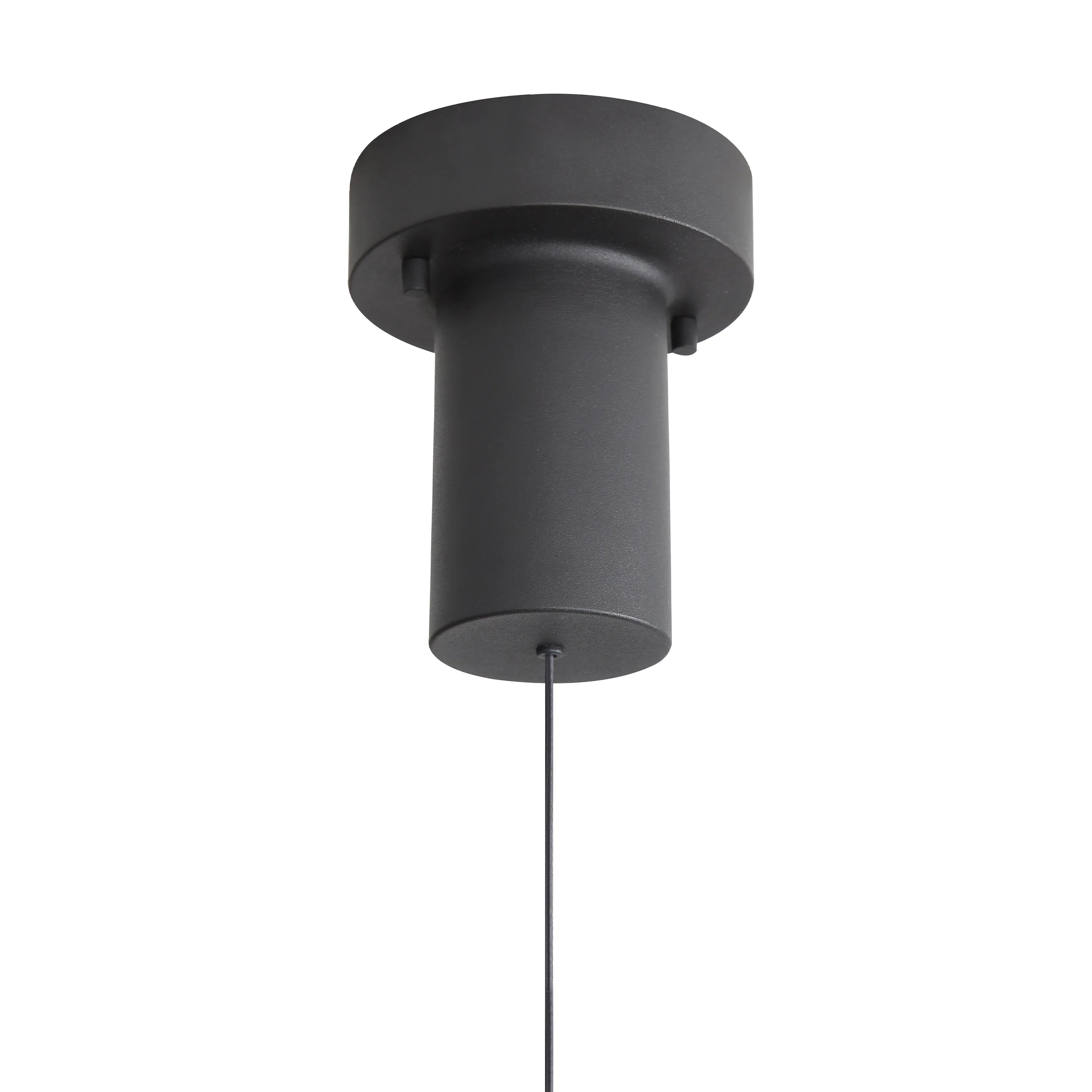 Vintra Integrated LED Pendant in Sand Black and Chrome shade - Image 8