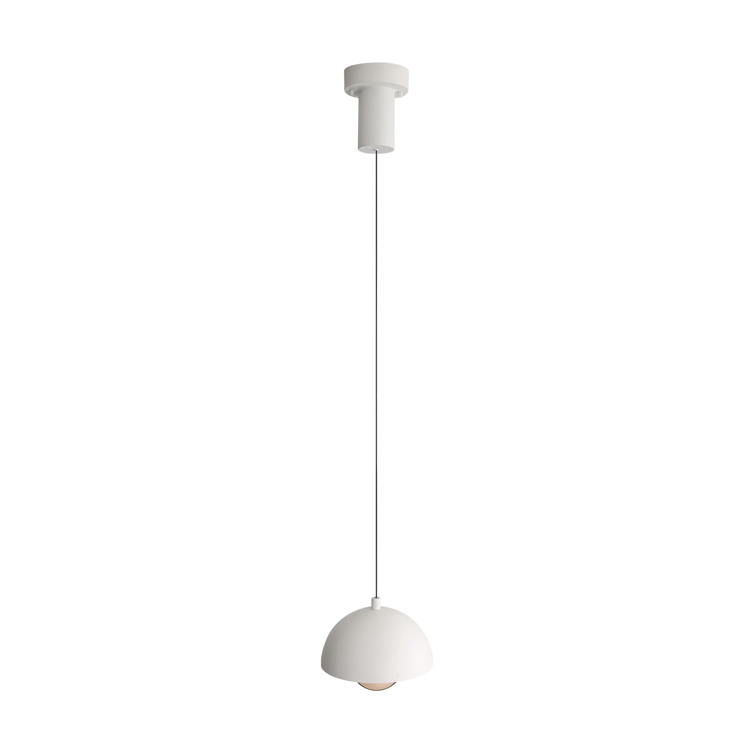 Vintra Integrated LED Pendant in Sand White and Copper shade - Image 7