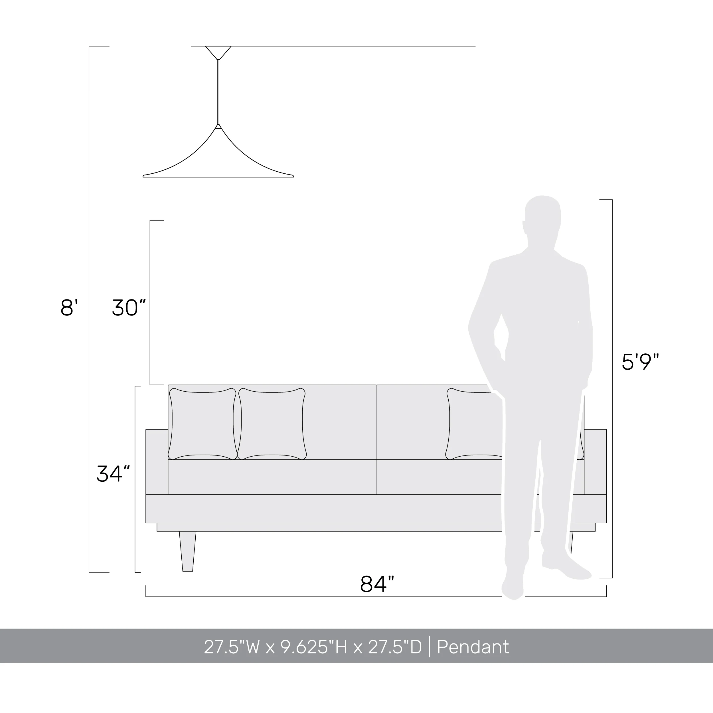 Vistara 1-light 28in Pendant in Latte - Image 6