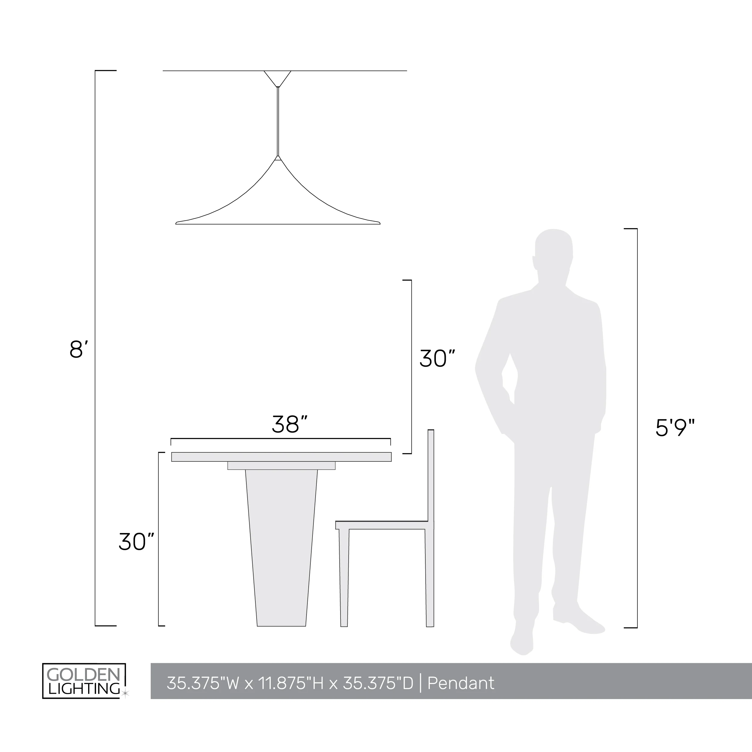 Vistara 1-light 35in Pendant in Latte - Image 6