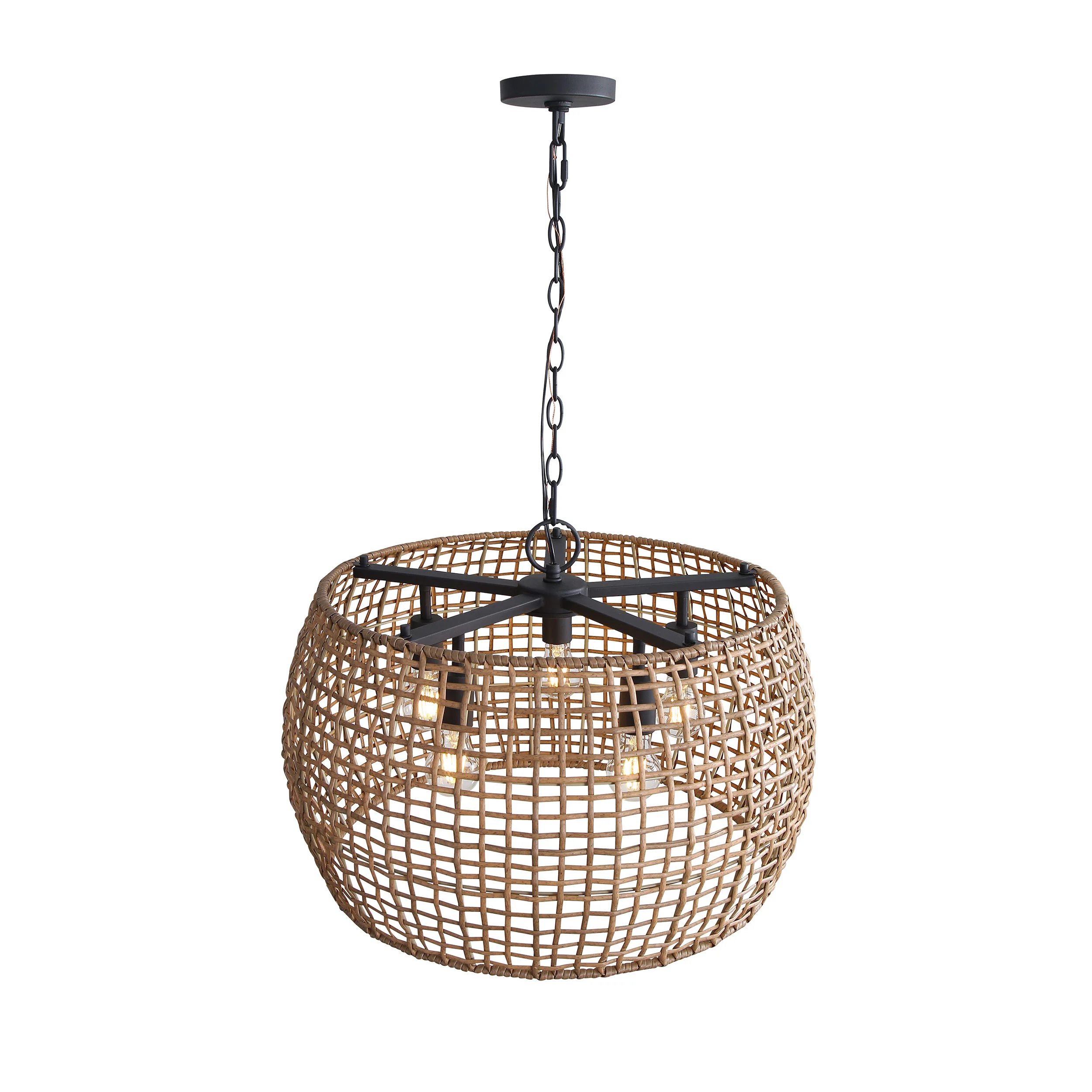 Weavelight 5-light Pendant in Natural Black - Image 4