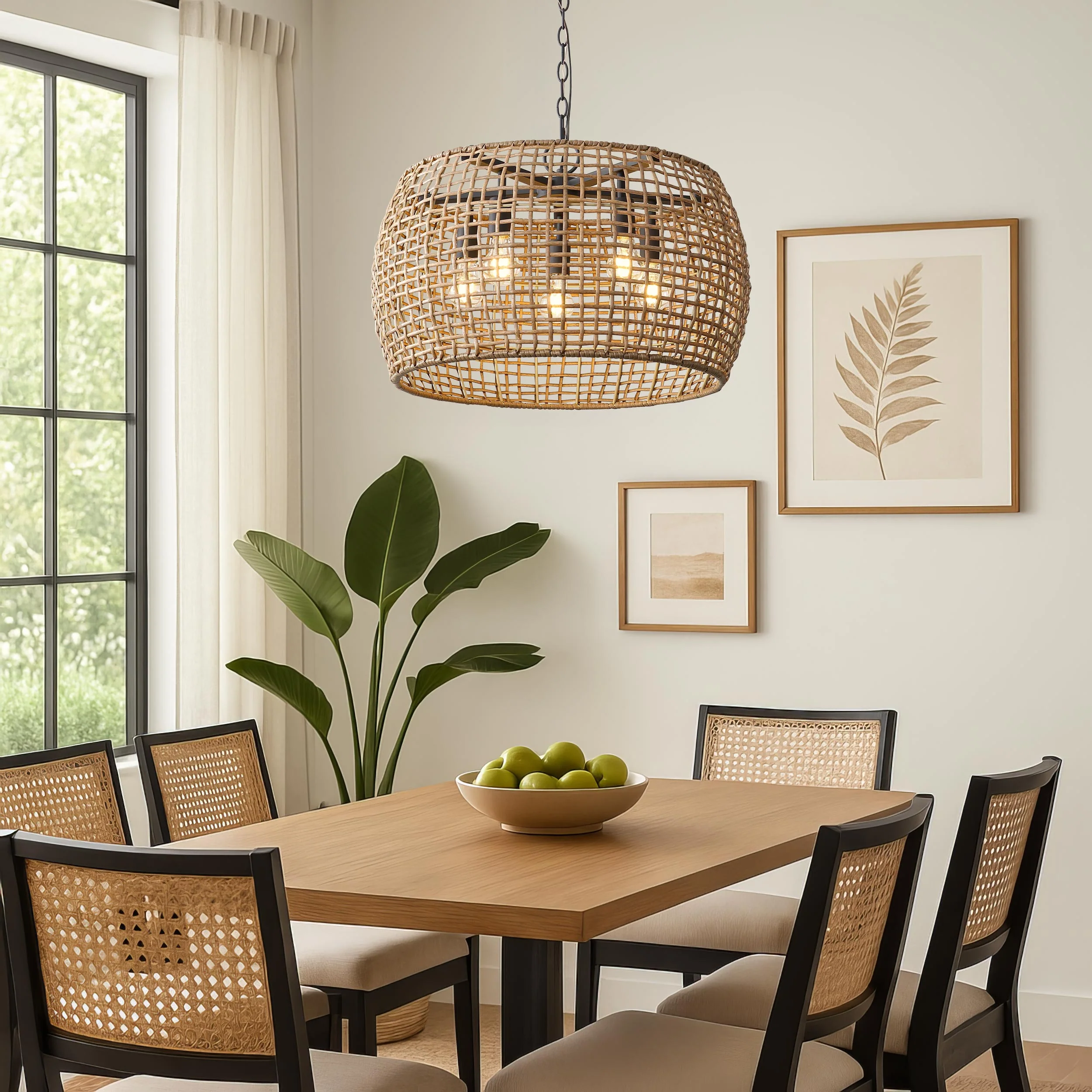 Weavelight 5-light Pendant in Natural Black - Image 9